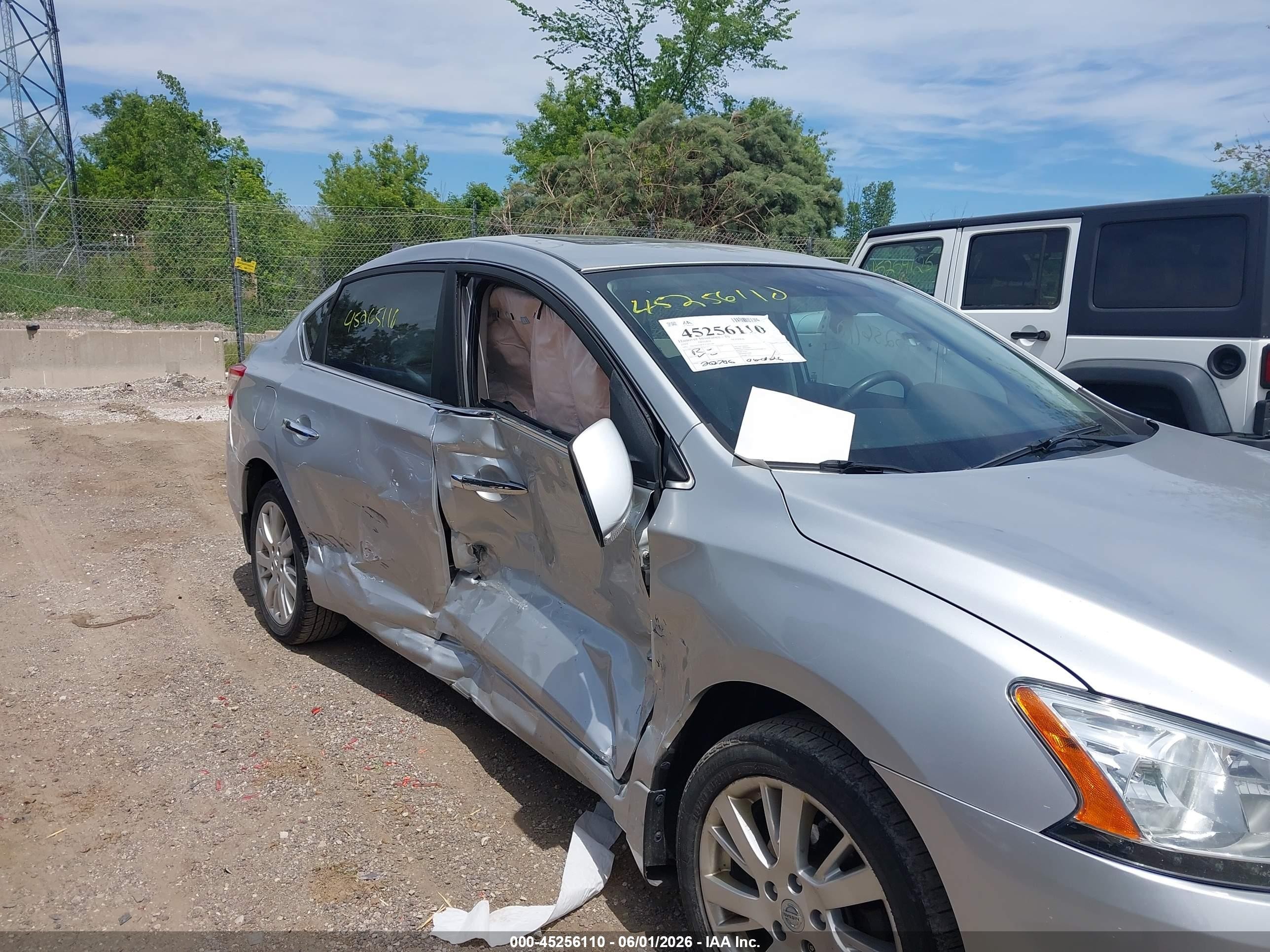 2015 Nissan Sentra Sl Silver vin: 3N1AB7AP1FY245149