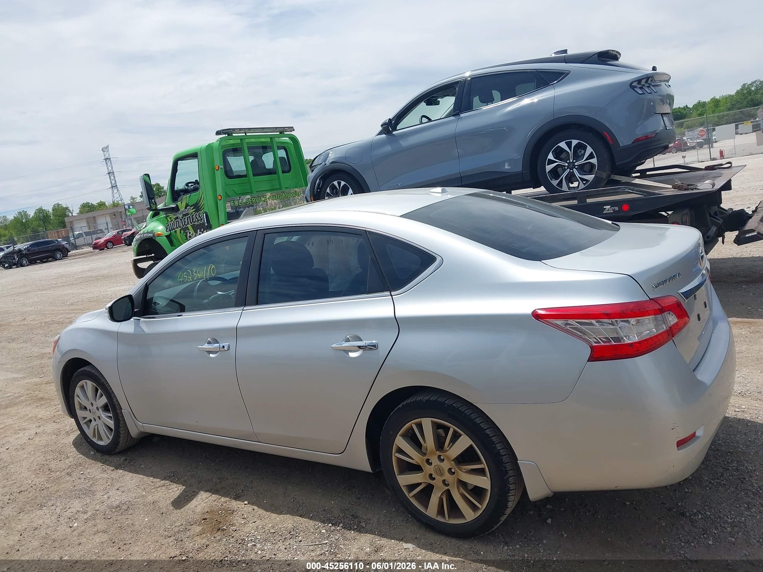 2015 Nissan Sentra Sl Silver vin: 3N1AB7AP1FY245149