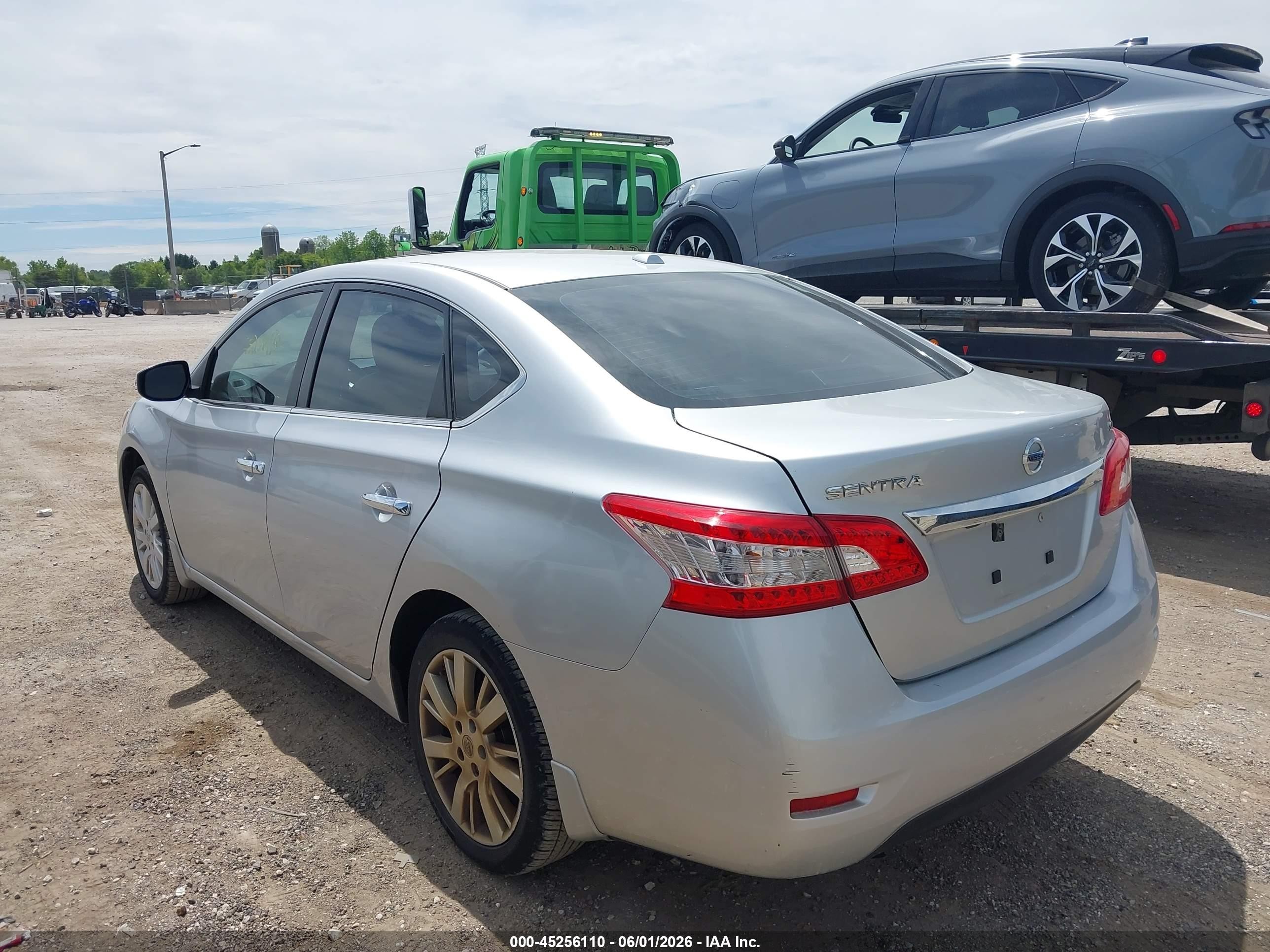 2015 Nissan Sentra Sl Silver vin: 3N1AB7AP1FY245149