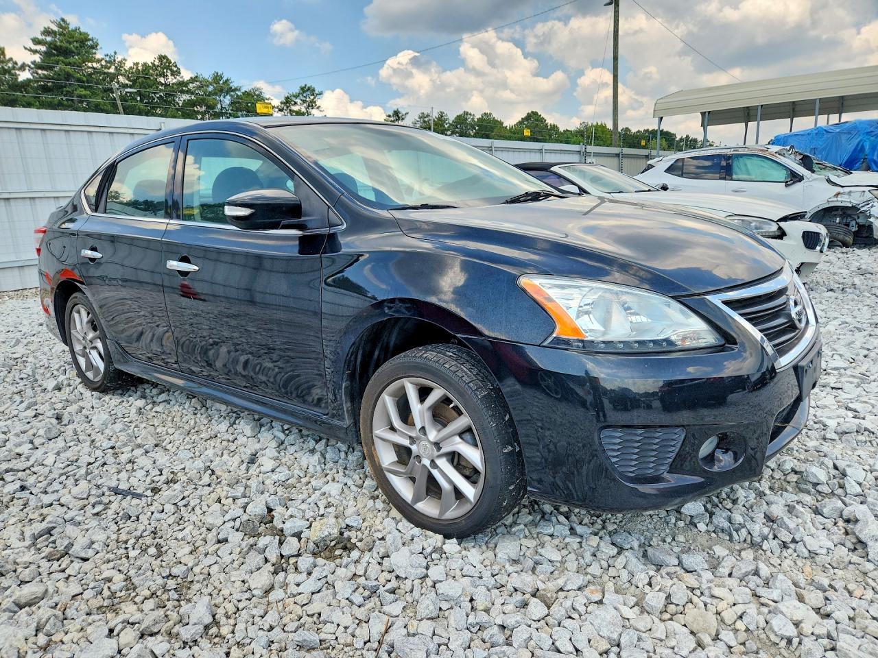 2015 Nissan Sentra Sr Черный vin: 3N1AB7AP1FY248455