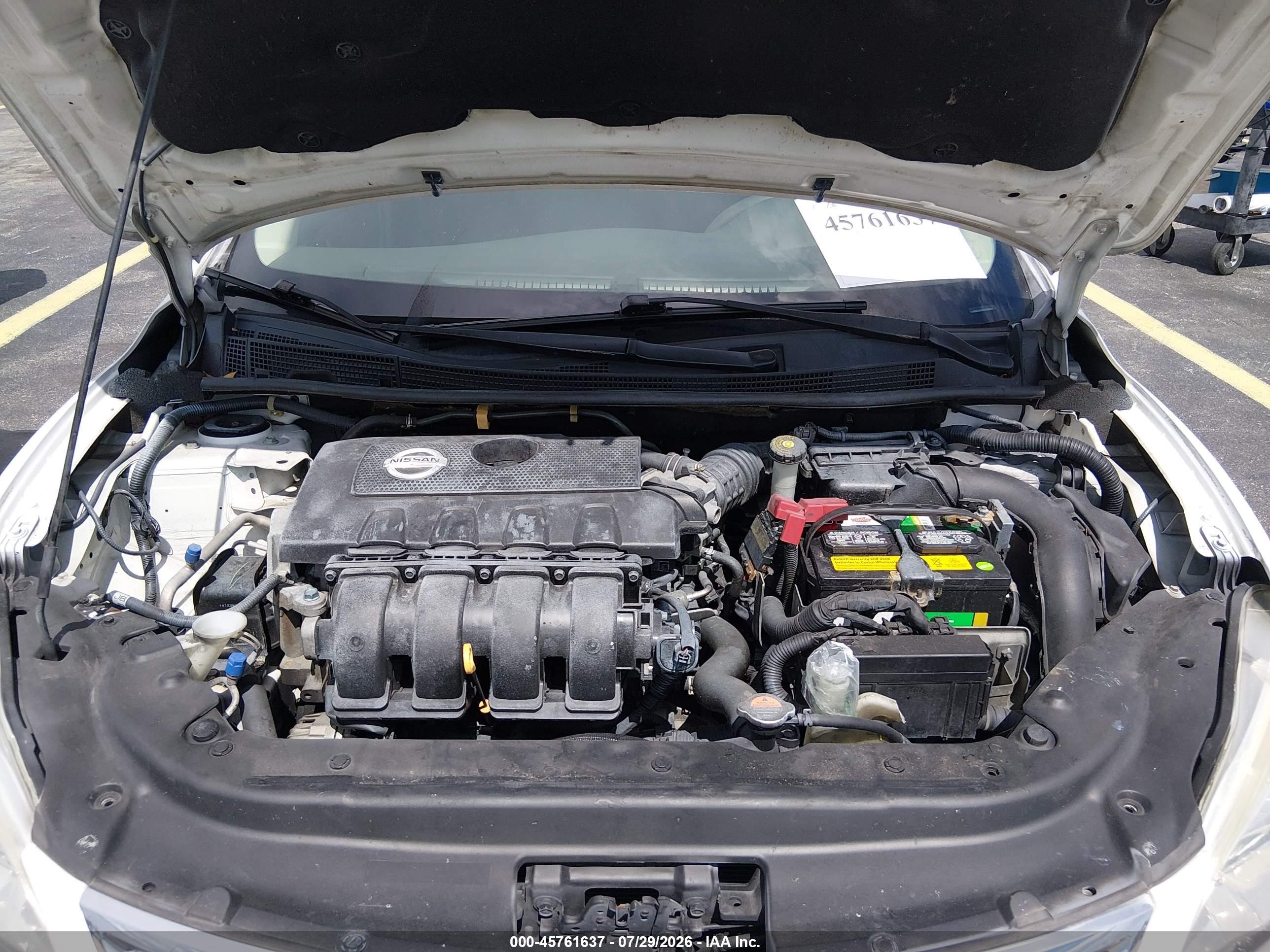 2015 Nissan Sentra S White vin: 3N1AB7AP1FY249301