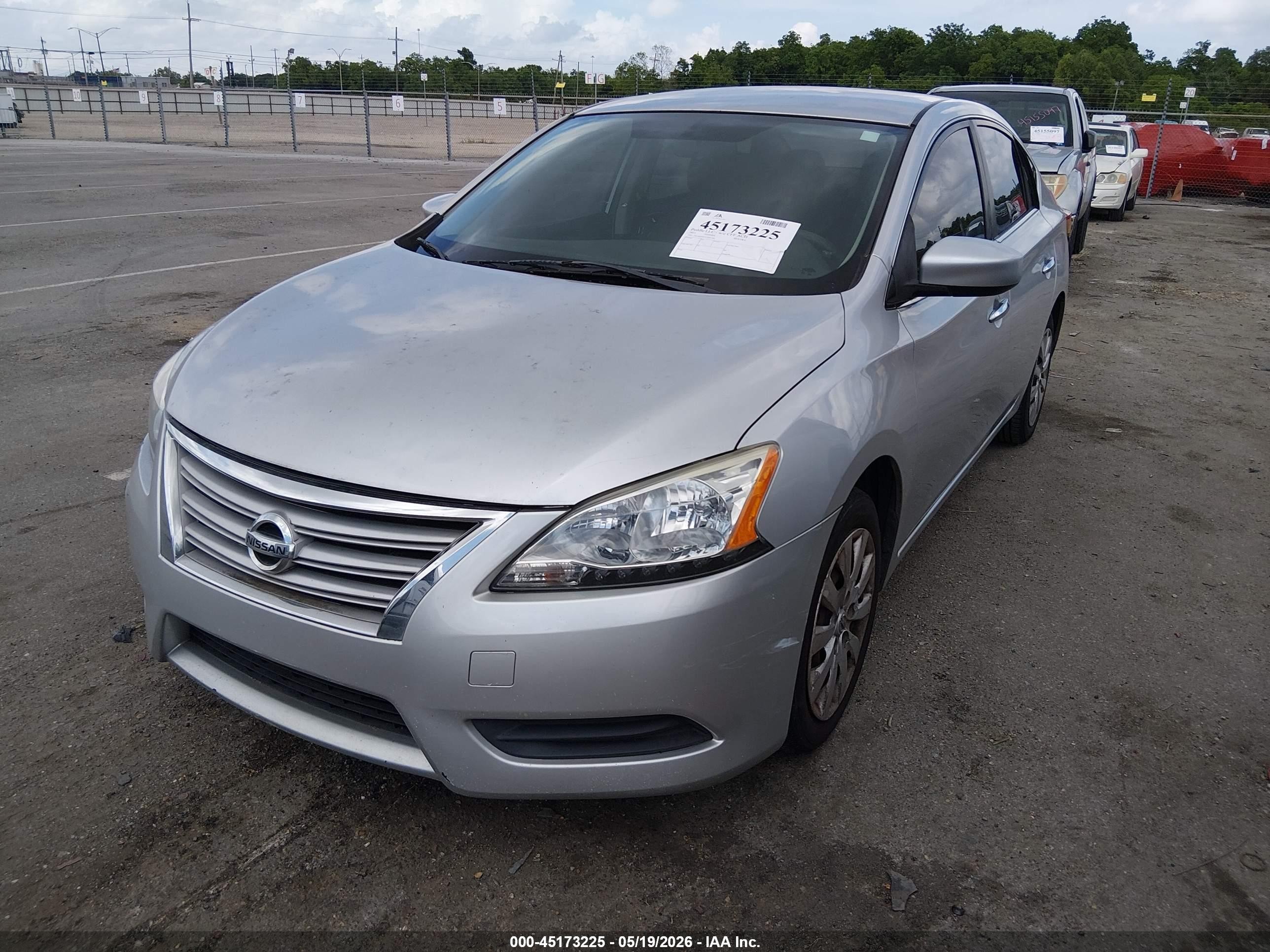 2015 Nissan Sentra S Silver vin: 3N1AB7AP1FY251386