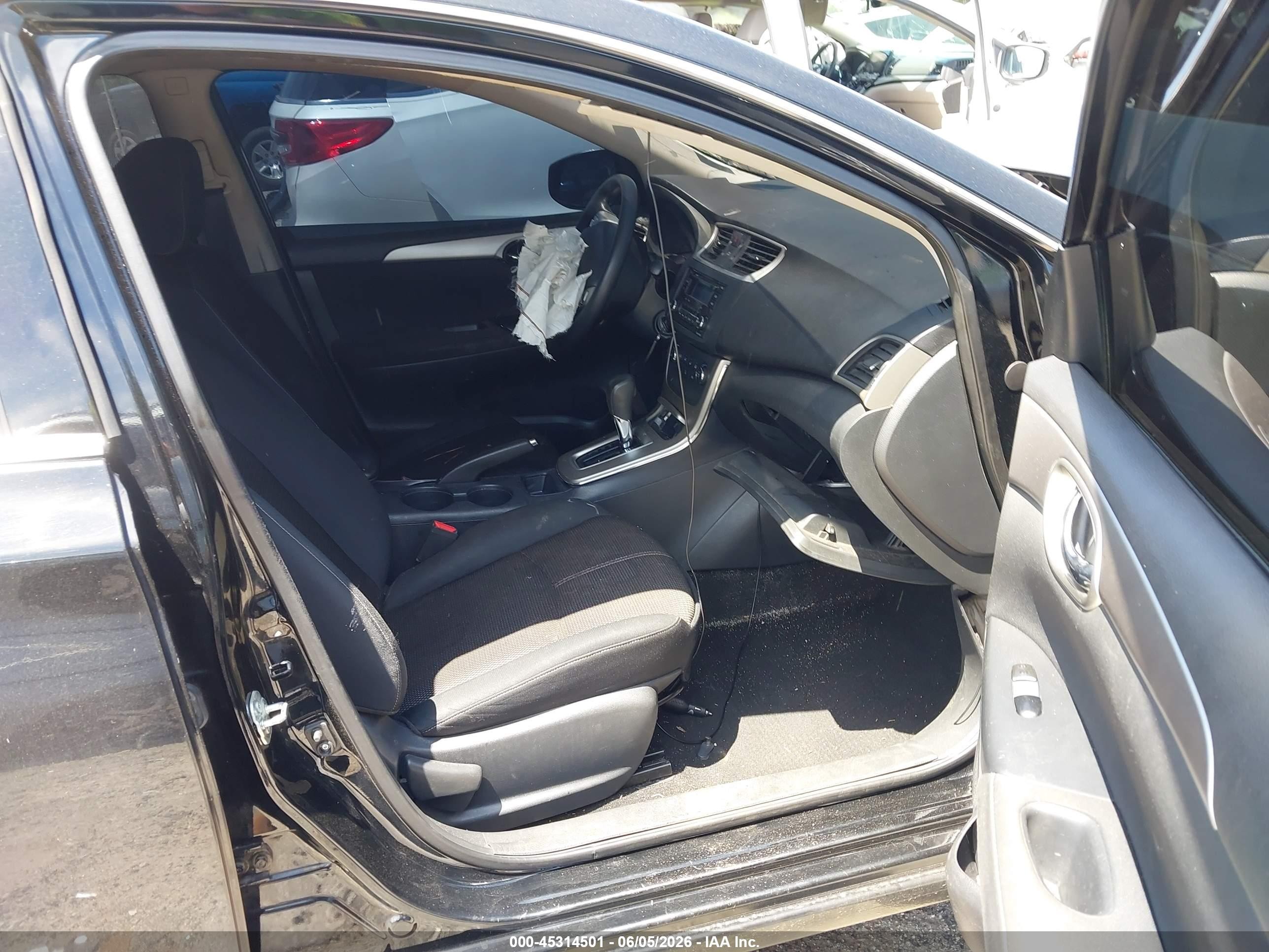 2015 Nissan Sentra S Black vin: 3N1AB7AP1FY252070