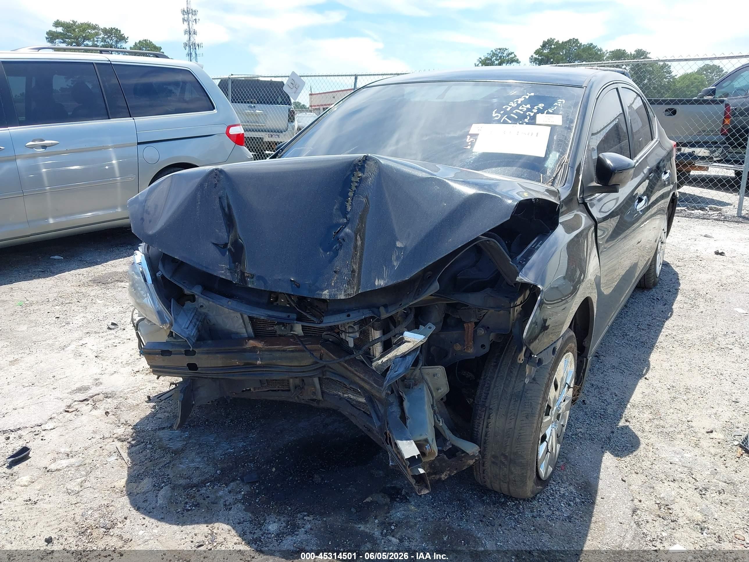 2015 Nissan Sentra S Black vin: 3N1AB7AP1FY252070