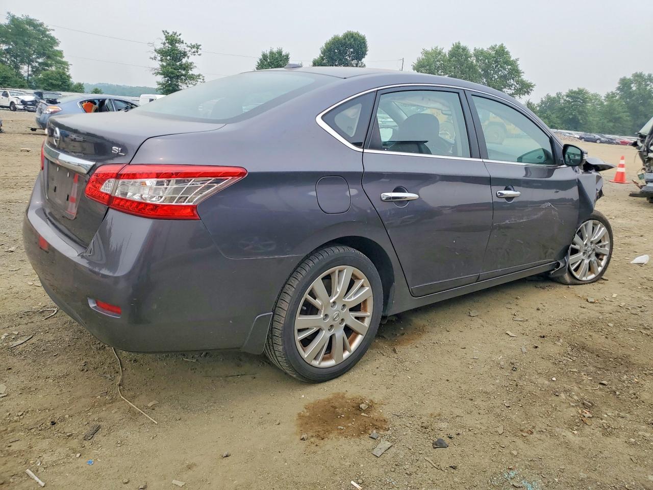 2015 Nissan Sentra Sl Серый vin: 3N1AB7AP1FY254305