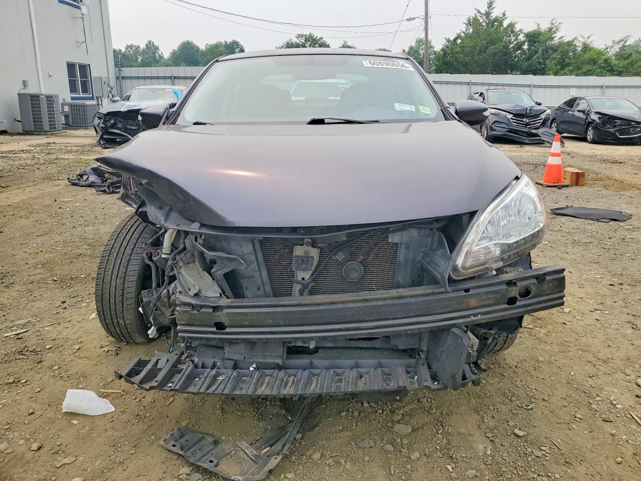 2015 Nissan Sentra Sl Серый vin: 3N1AB7AP1FY254305