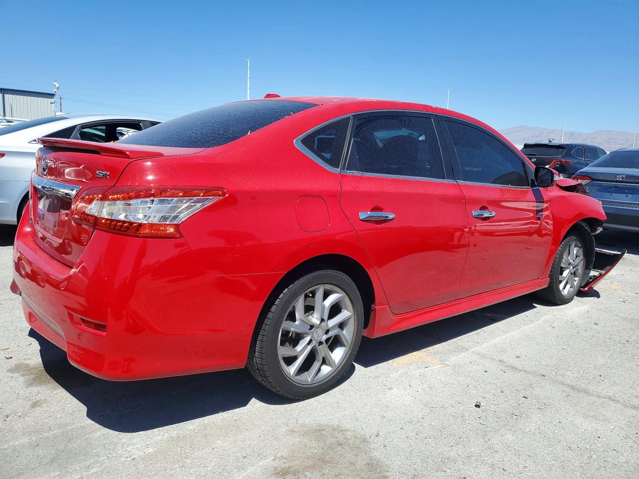 2015 Nissan Sentra Sr Красный vin: 3N1AB7AP1FY256023