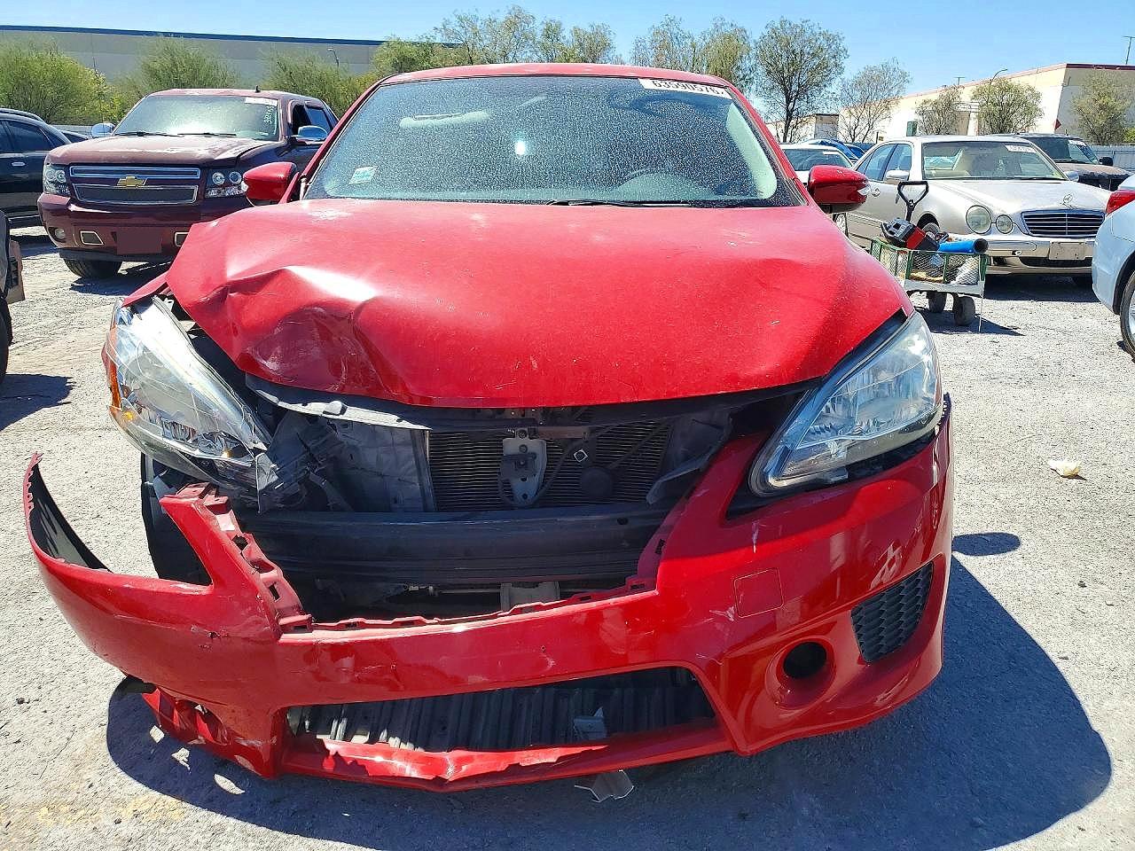 2015 Nissan Sentra Sr Красный vin: 3N1AB7AP1FY256023