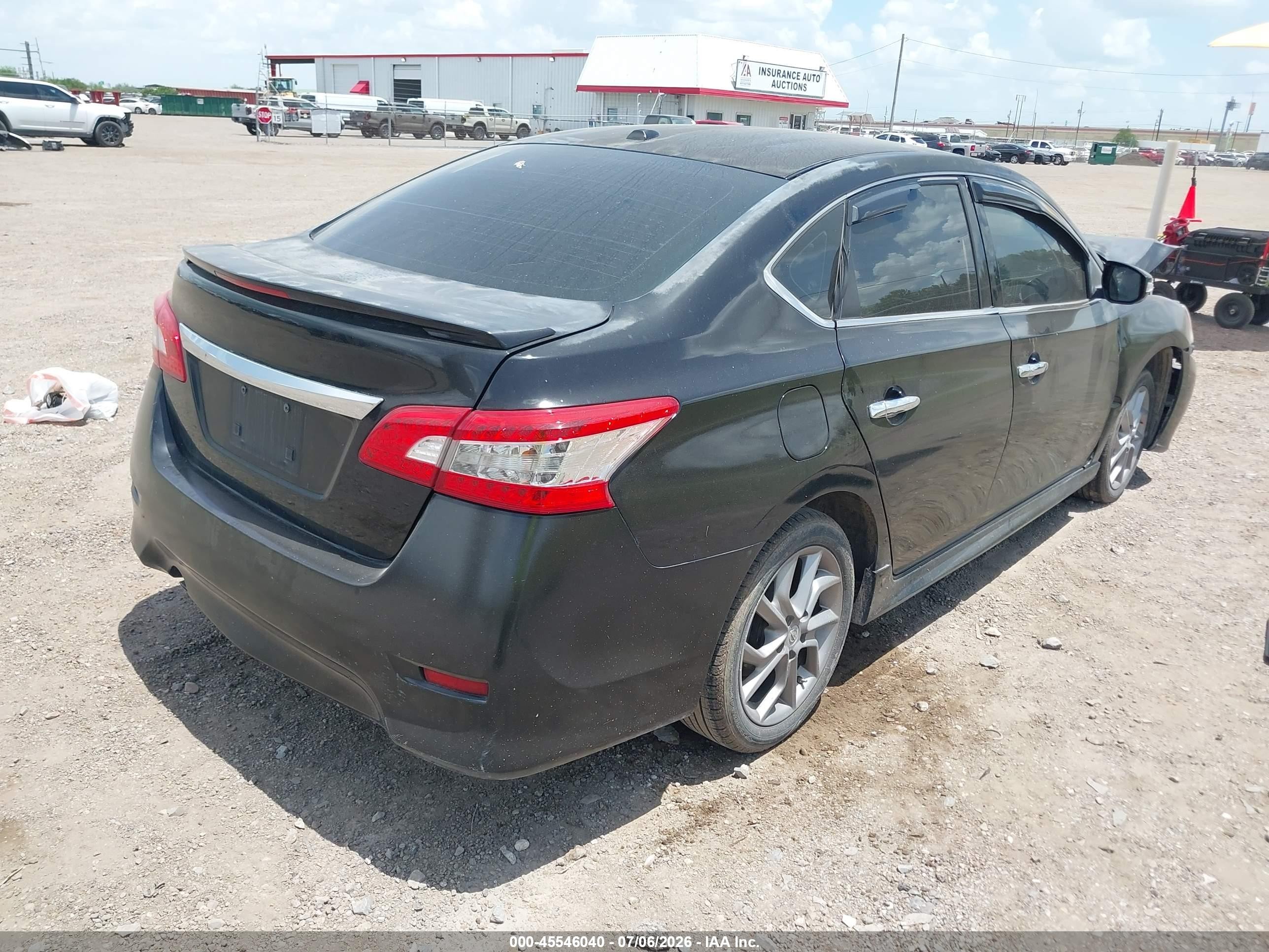 2015 Nissan Sentra Sr Black vin: 3N1AB7AP1FY257687