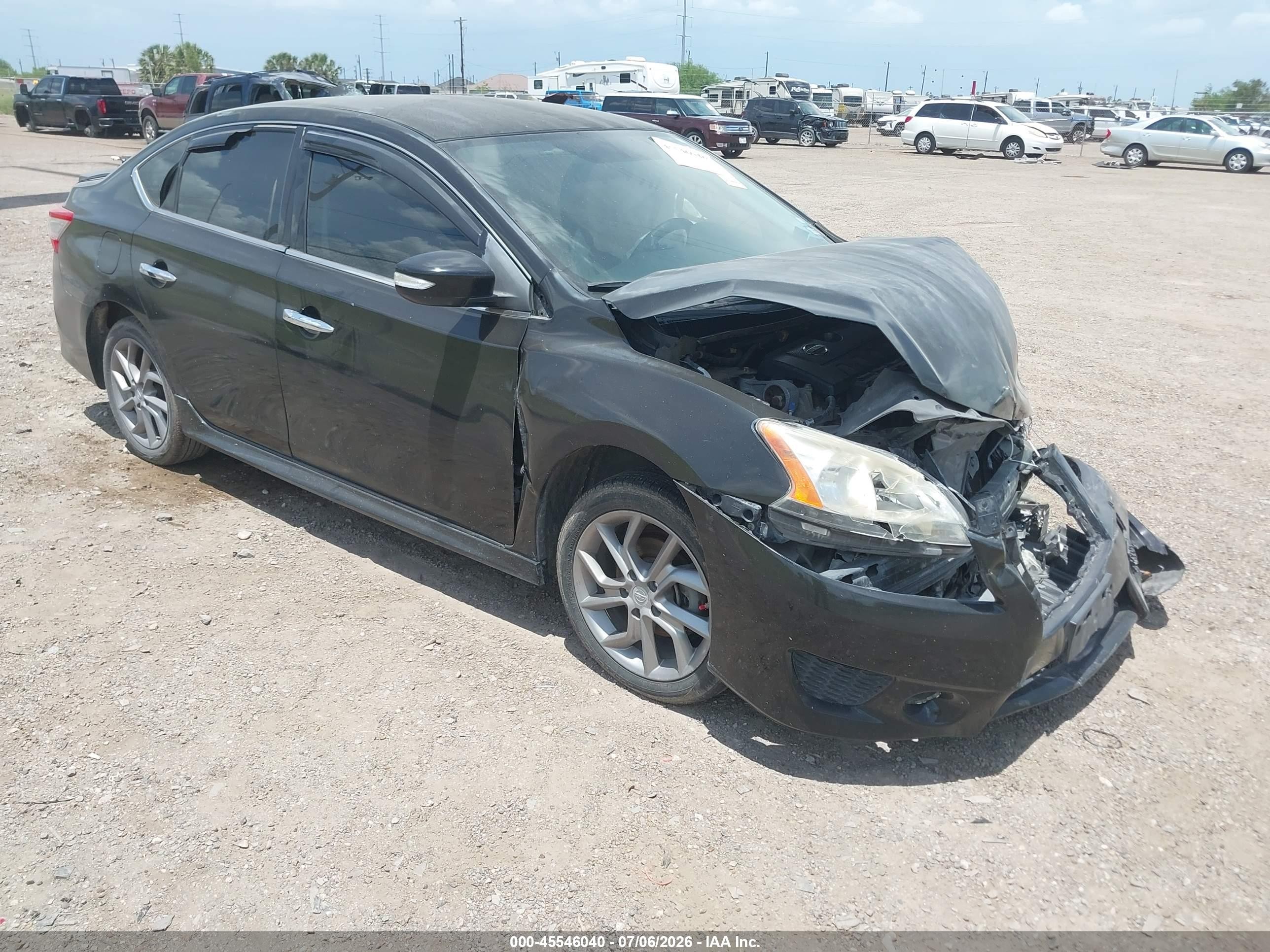 2015 Nissan Sentra Sr Black vin: 3N1AB7AP1FY257687