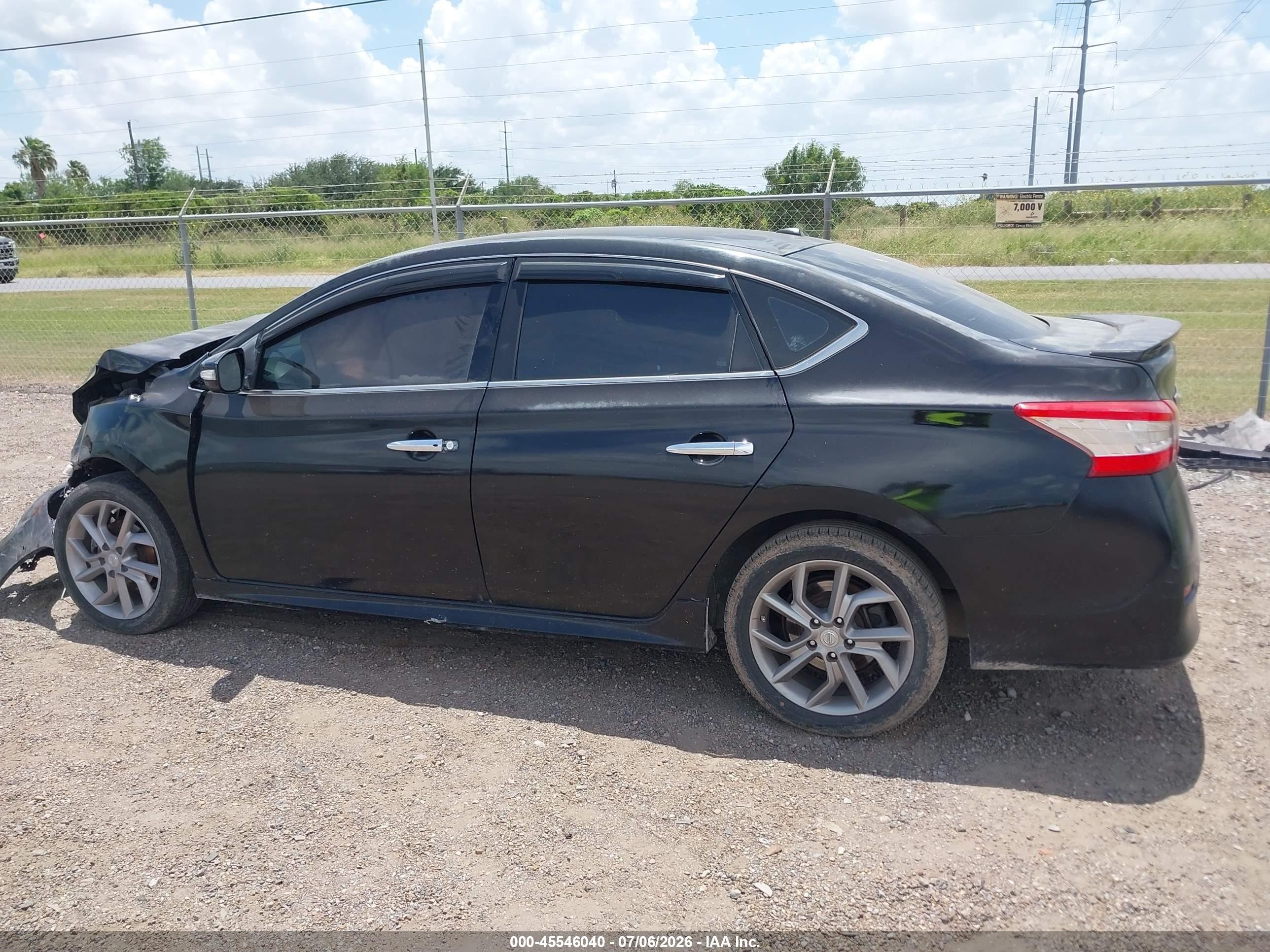 2015 Nissan Sentra Sr Black vin: 3N1AB7AP1FY257687