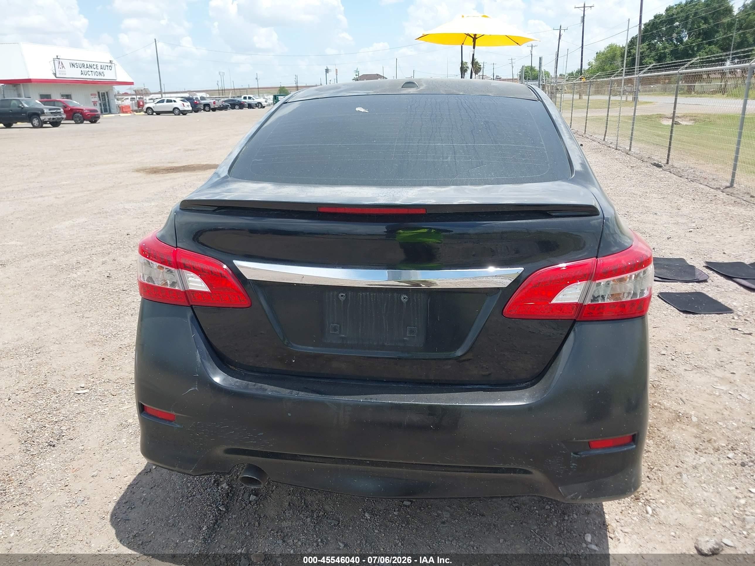 2015 Nissan Sentra Sr Black vin: 3N1AB7AP1FY257687