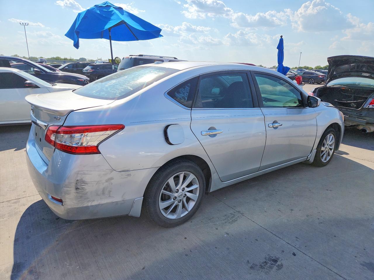 2015 Nissan Sentra Sv Gray vin: 3N1AB7AP1FY258693