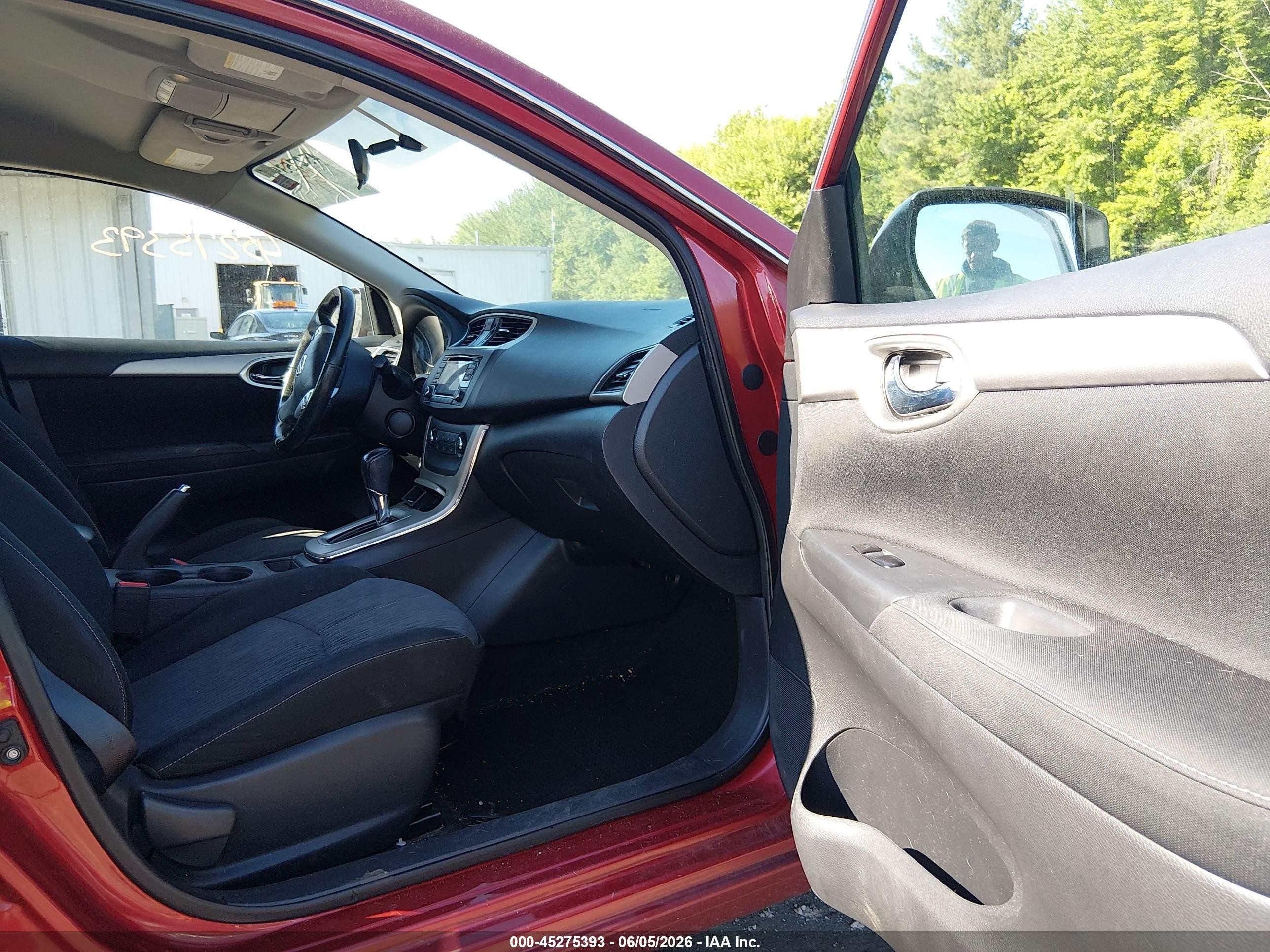 2015 Nissan Sentra Fe+ S/s/sl/sr/sv Бордовый vin: 3N1AB7AP1FY261738