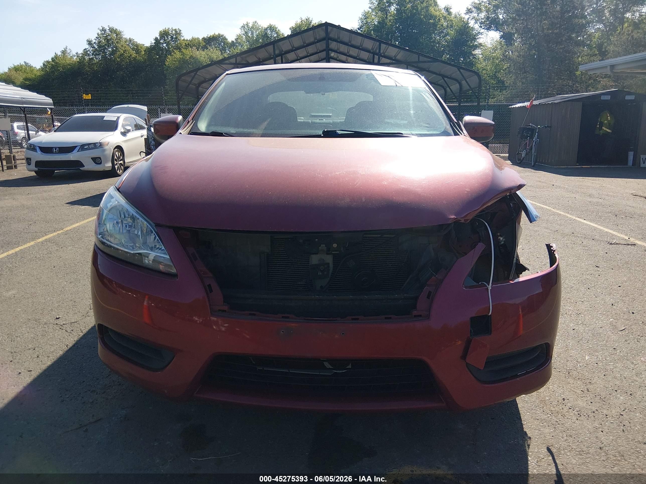 2015 Nissan Sentra Fe+ S/s/sl/sr/sv Бордовый vin: 3N1AB7AP1FY261738