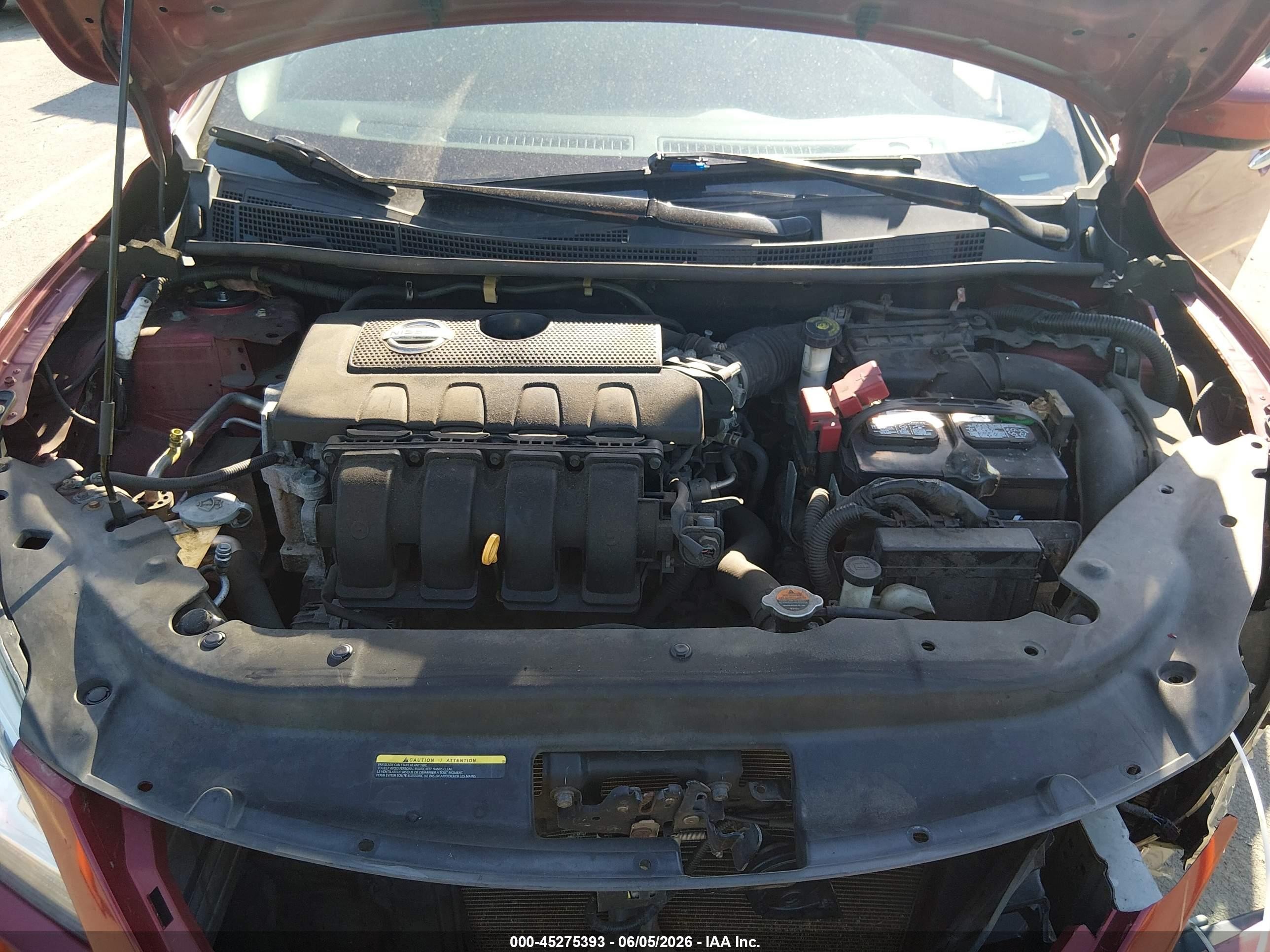 2015 Nissan Sentra Fe+ S/s/sl/sr/sv Бордовый vin: 3N1AB7AP1FY261738