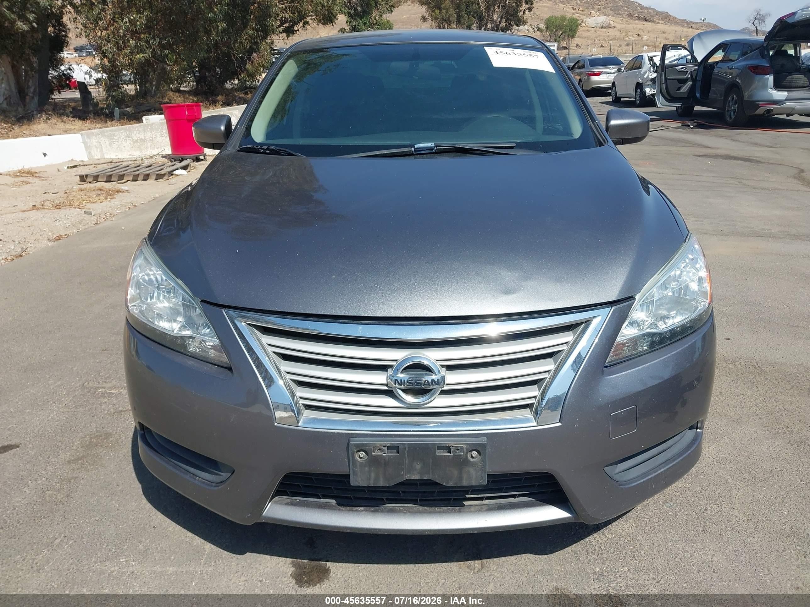 2015 Nissan Sentra Fe+ S/s/sl/sr/sv Gray vin: 3N1AB7AP1FY262789