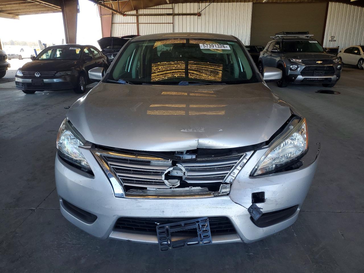 2015 Nissan Sentra Sv Silver vin: 3N1AB7AP1FY264817