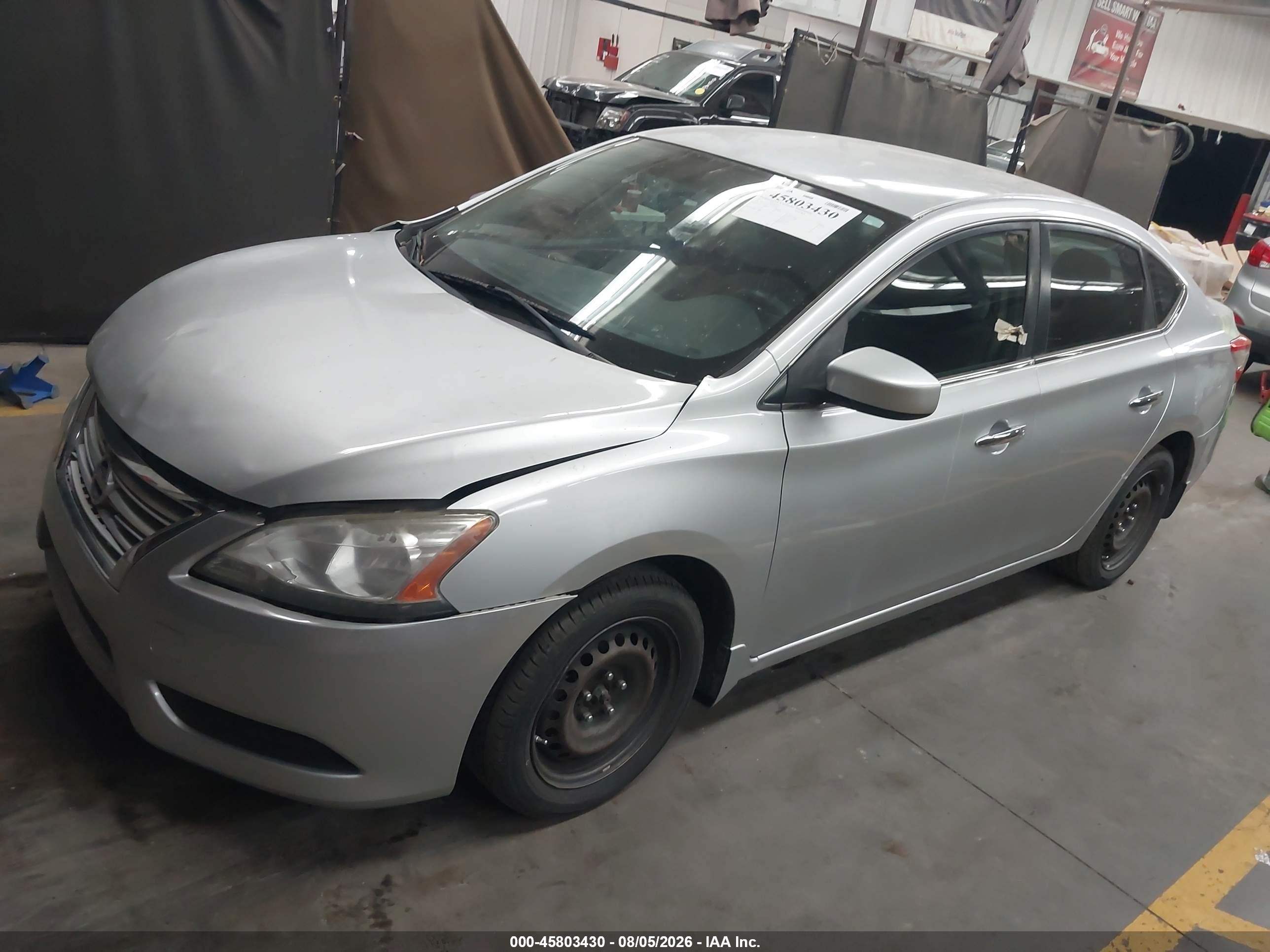 2015 Nissan Sentra S Gray vin: 3N1AB7AP1FY267586