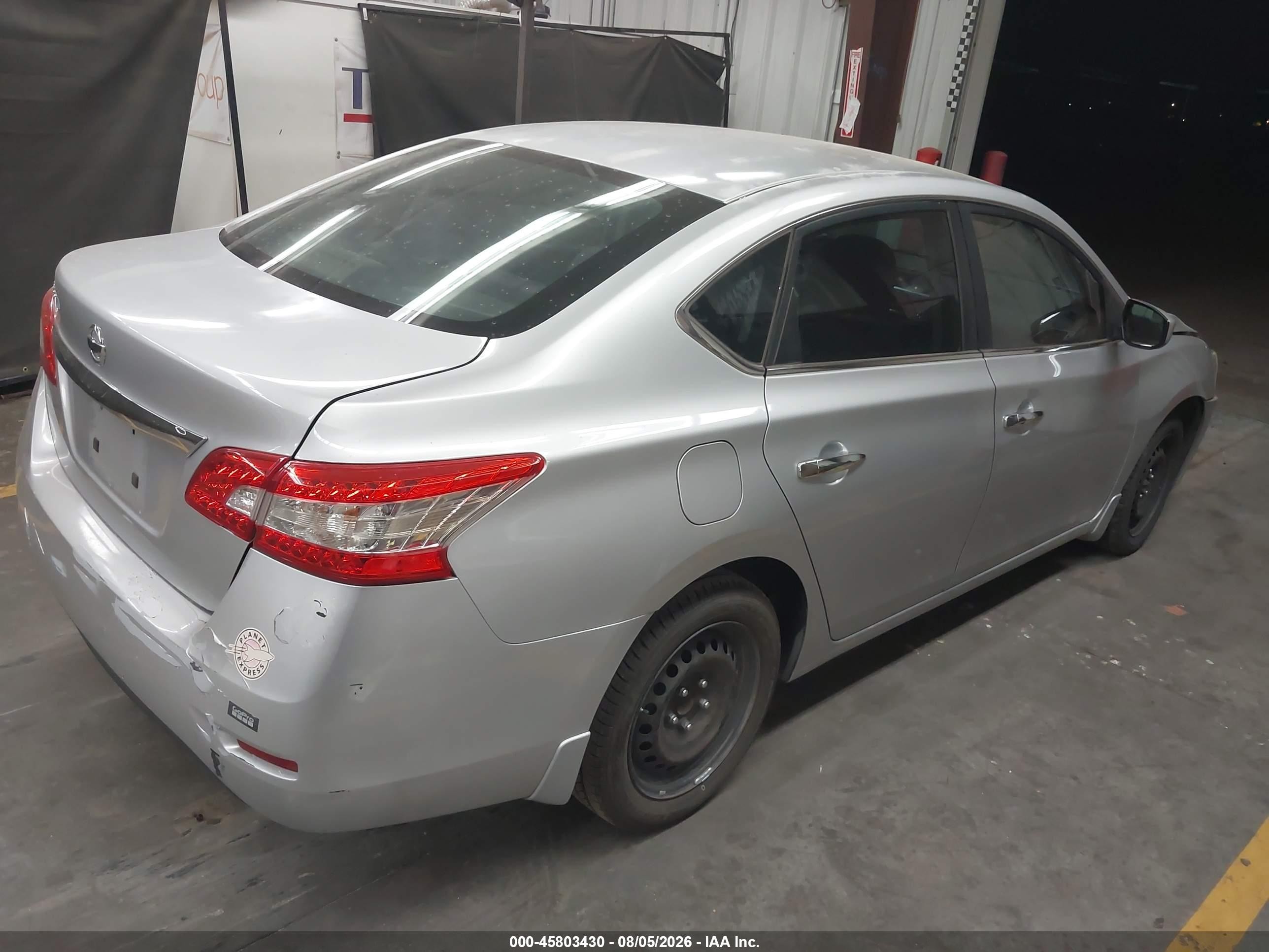 2015 Nissan Sentra S Gray vin: 3N1AB7AP1FY267586