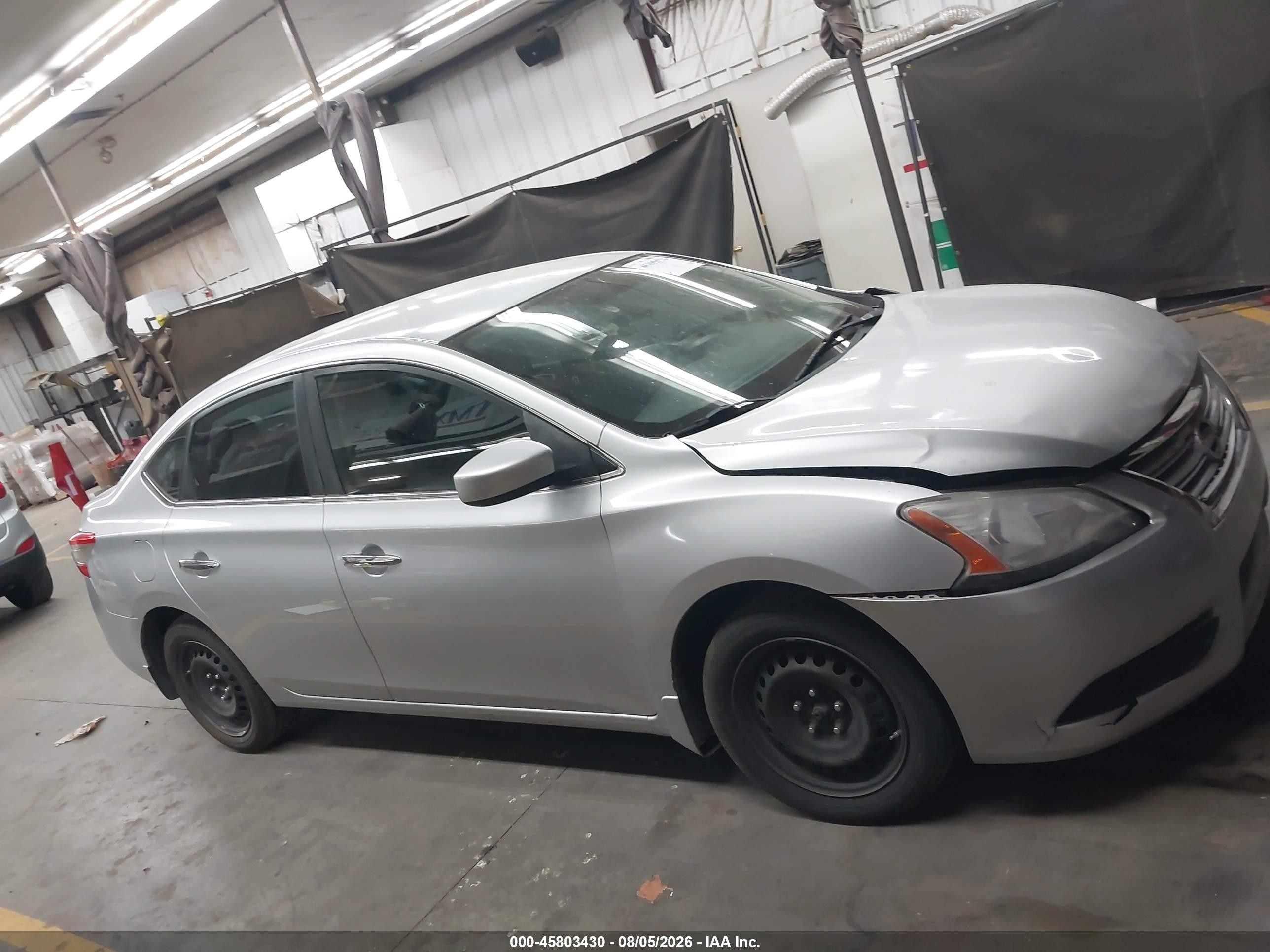 2015 Nissan Sentra S Gray vin: 3N1AB7AP1FY267586