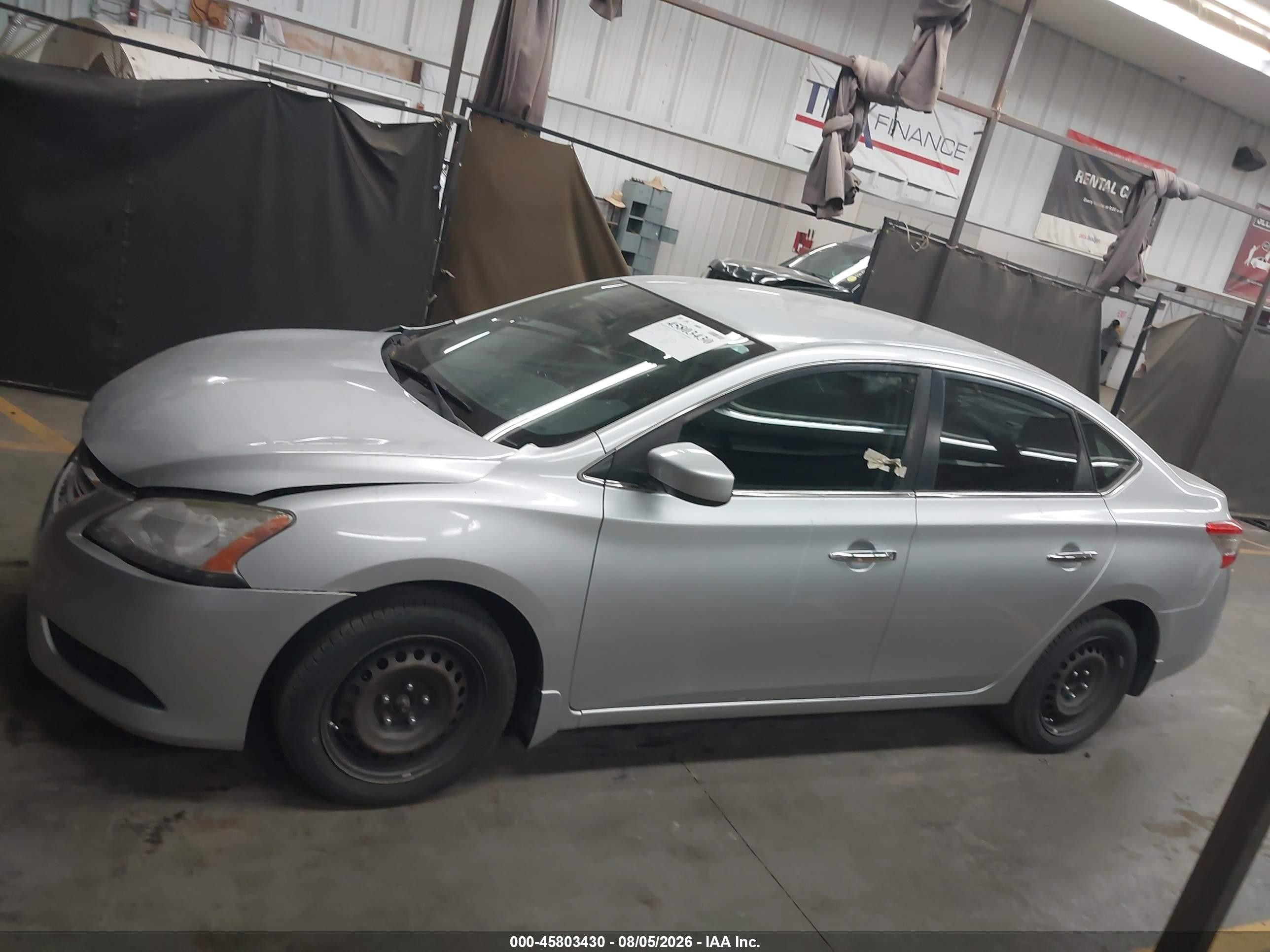 2015 Nissan Sentra S Gray vin: 3N1AB7AP1FY267586