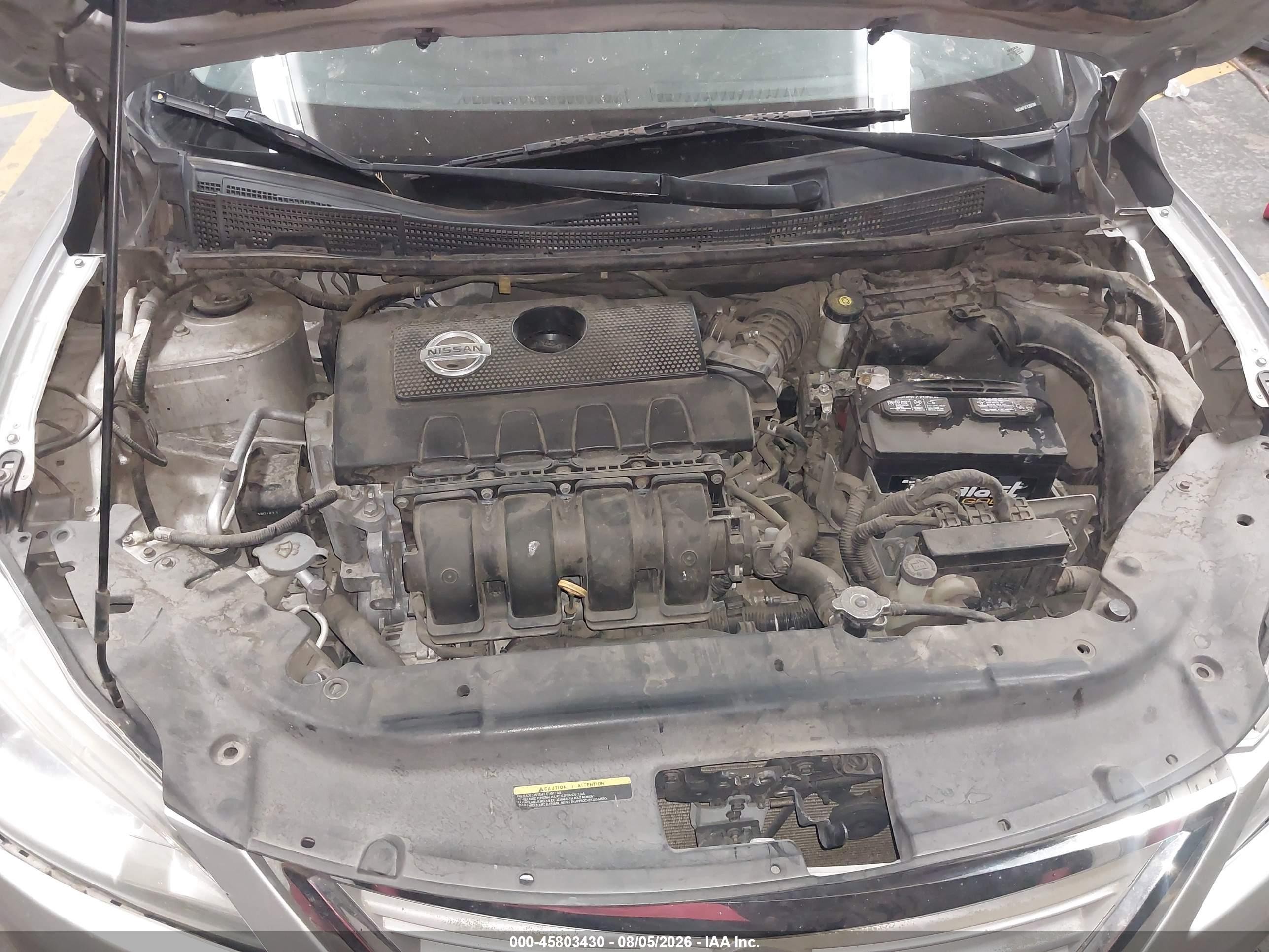 2015 Nissan Sentra S Gray vin: 3N1AB7AP1FY267586
