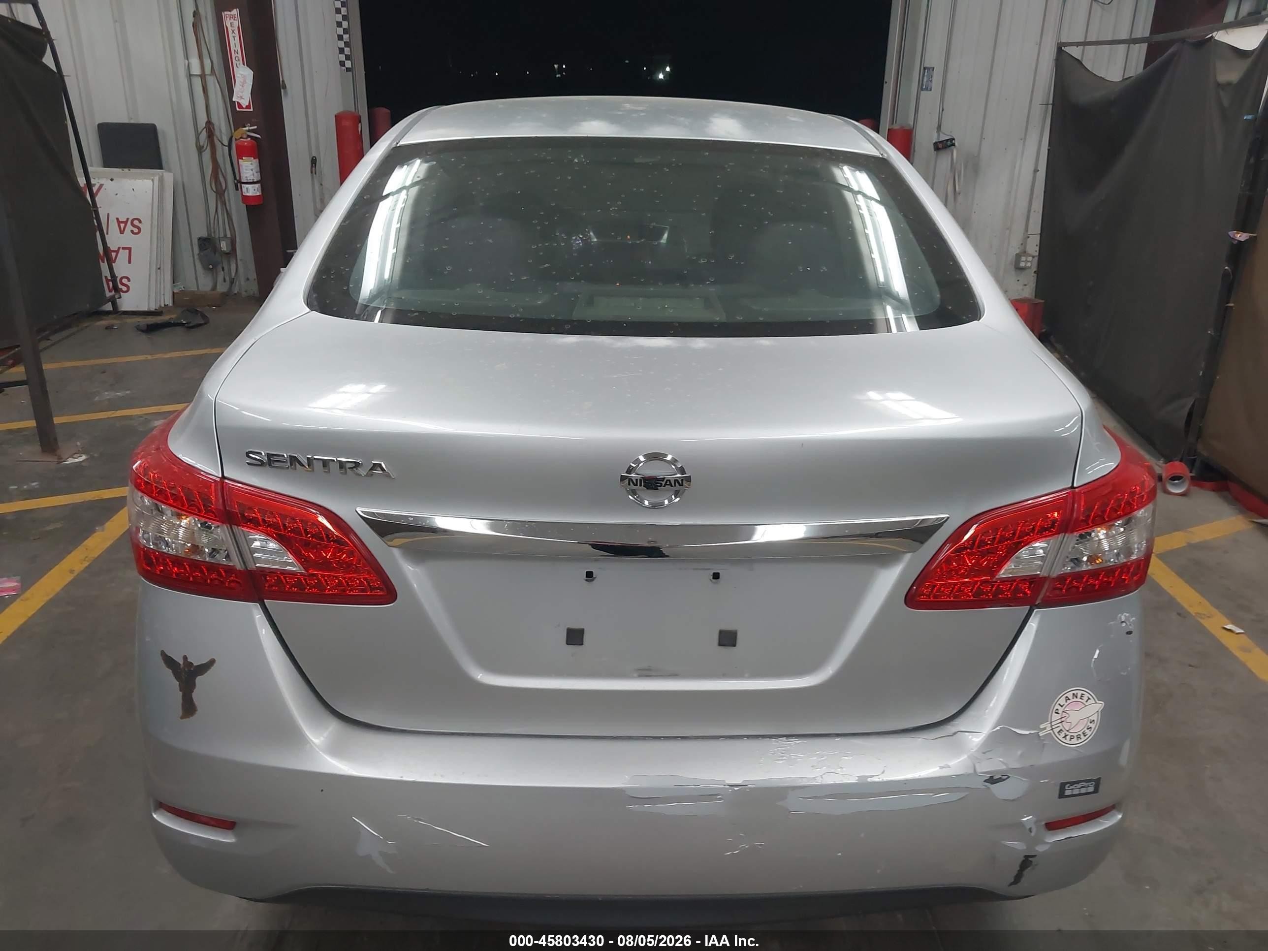 2015 Nissan Sentra S Gray vin: 3N1AB7AP1FY267586