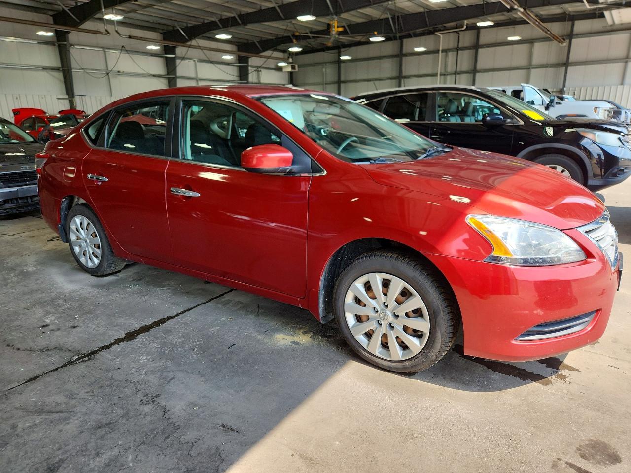 2015 Nissan Sentra Sv Red vin: 3N1AB7AP1FY268639