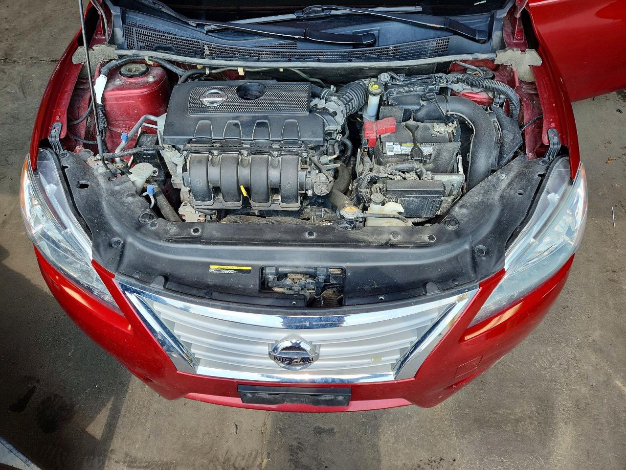 2015 Nissan Sentra Sv Red vin: 3N1AB7AP1FY268639