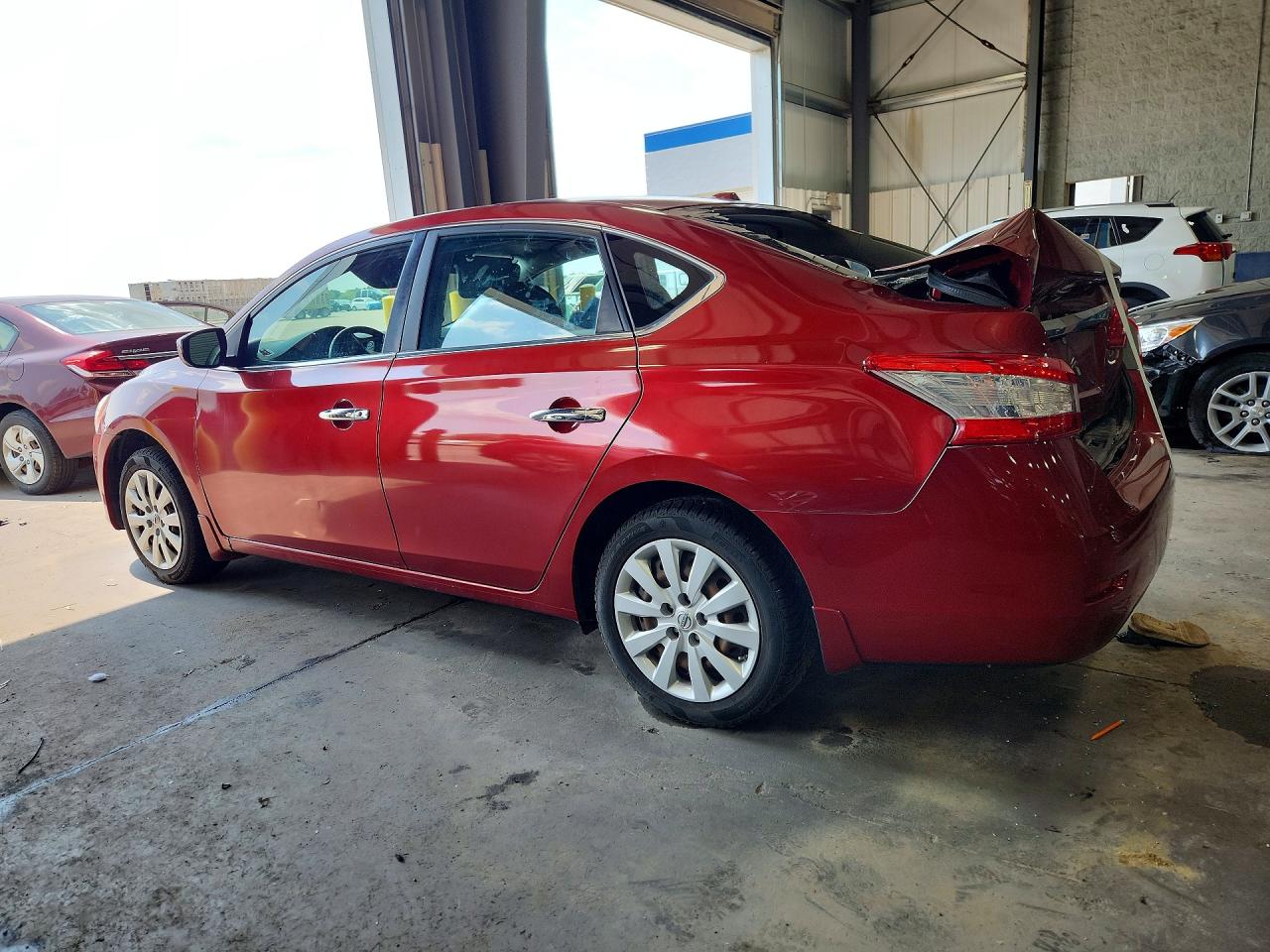 2015 Nissan Sentra Sv Red vin: 3N1AB7AP1FY268639