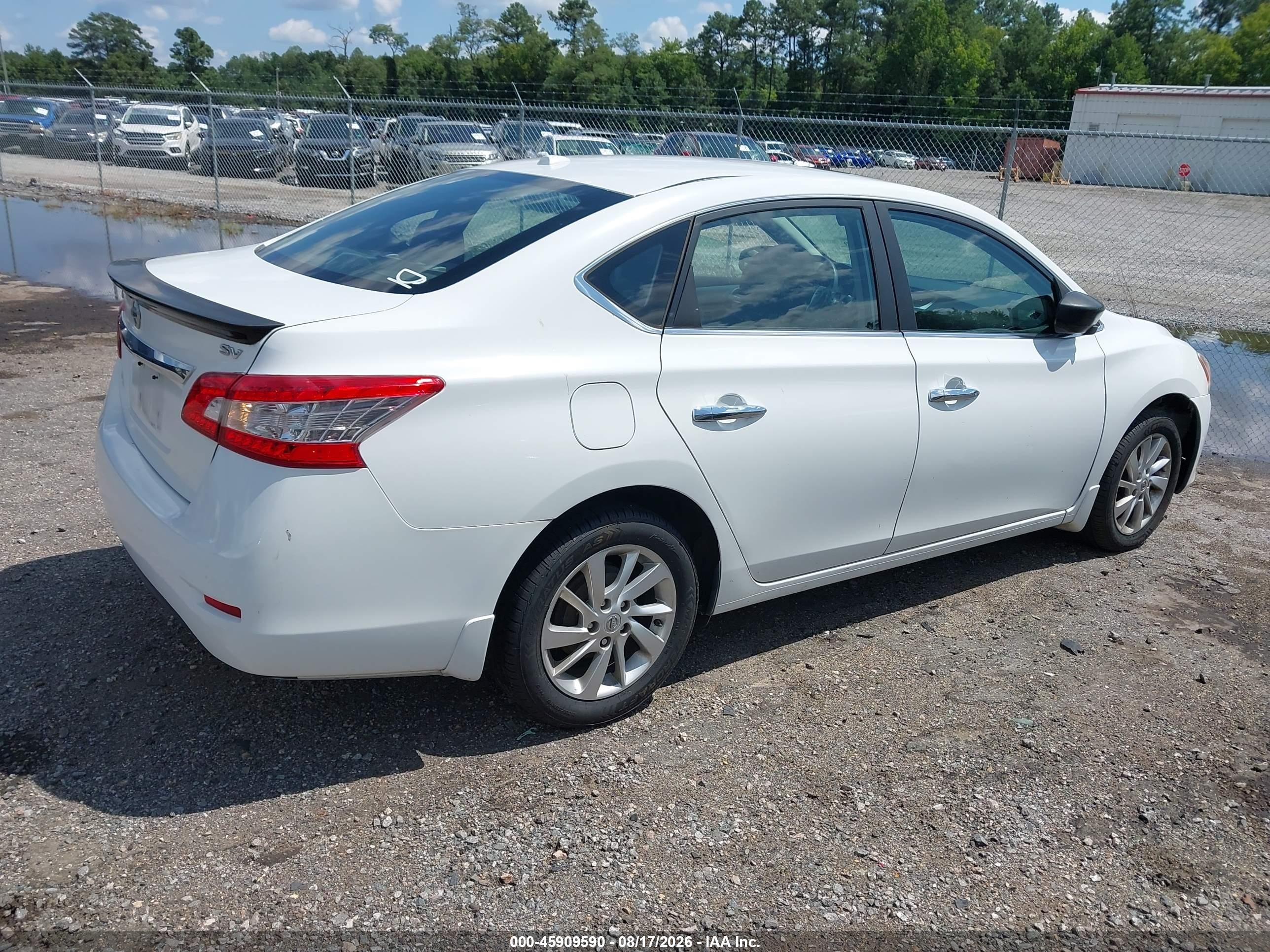 2015 Nissan Sentra Sv Белый vin: 3N1AB7AP1FY271203