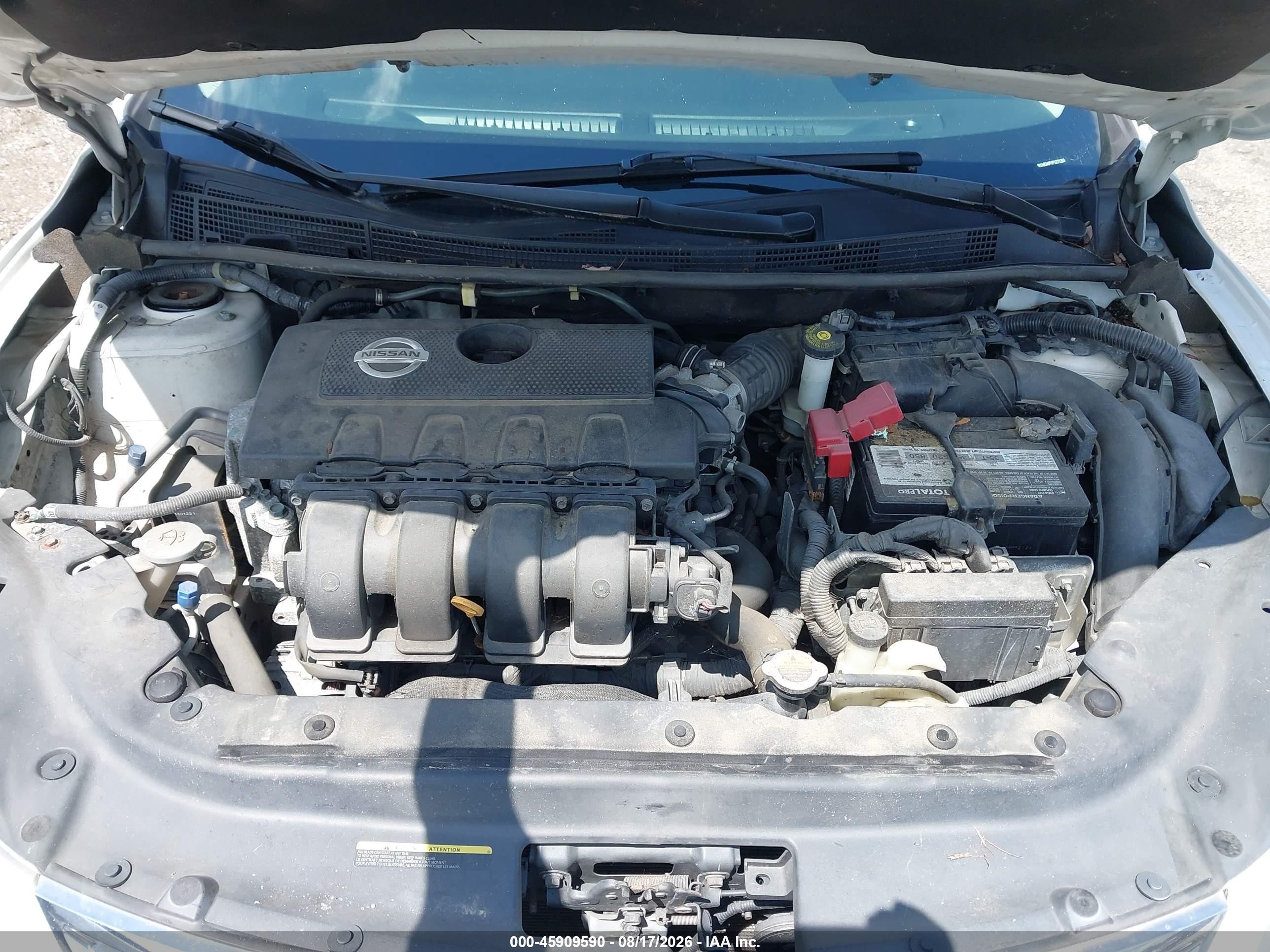 2015 Nissan Sentra Sv Белый vin: 3N1AB7AP1FY271203