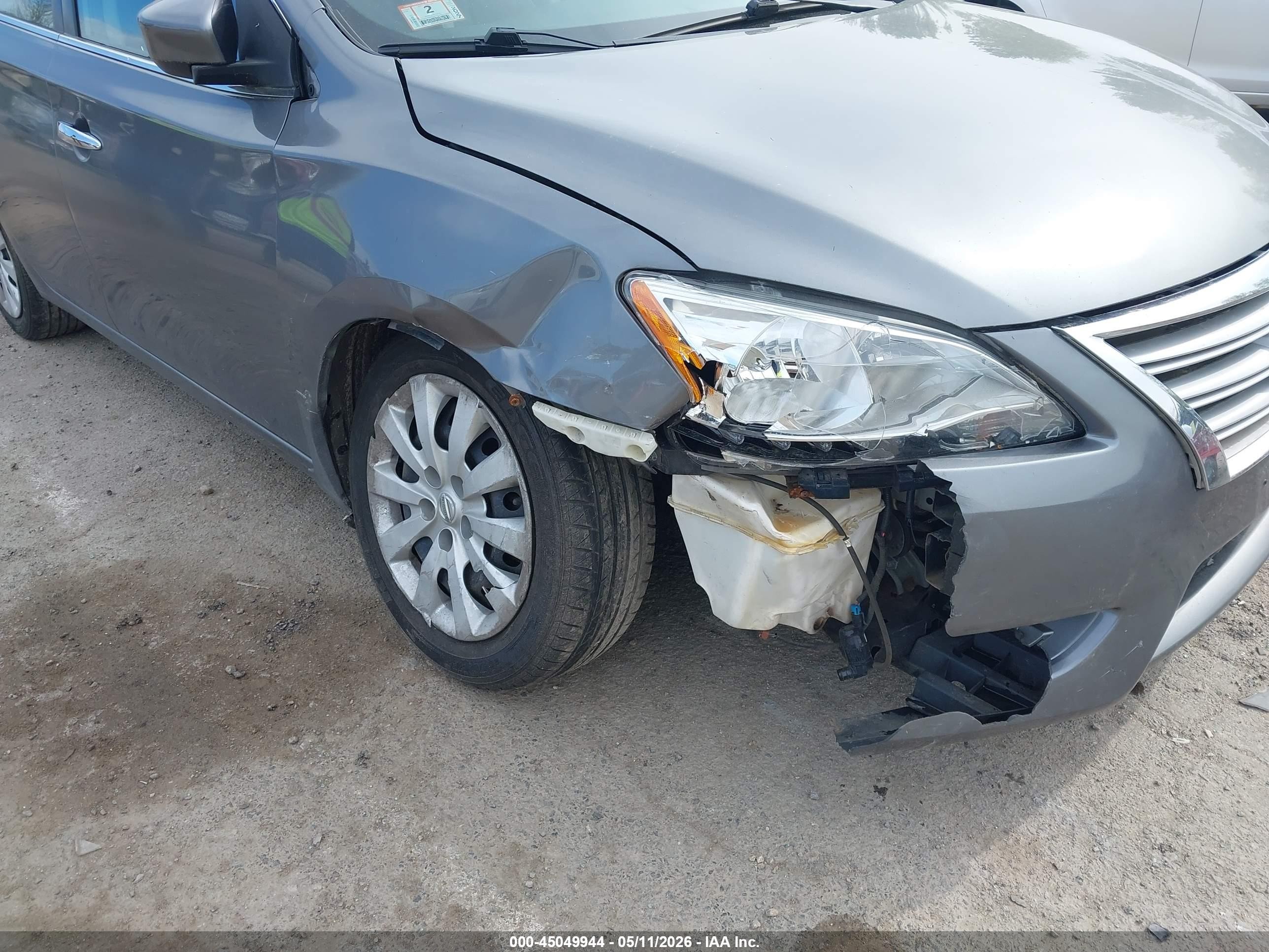 2015 Nissan Sentra S Gray vin: 3N1AB7AP1FY278118
