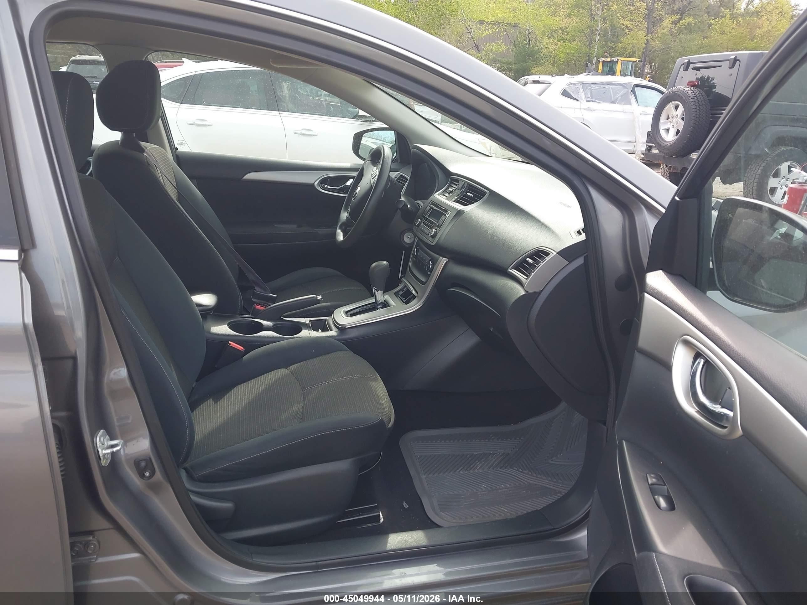 2015 Nissan Sentra S Gray vin: 3N1AB7AP1FY278118