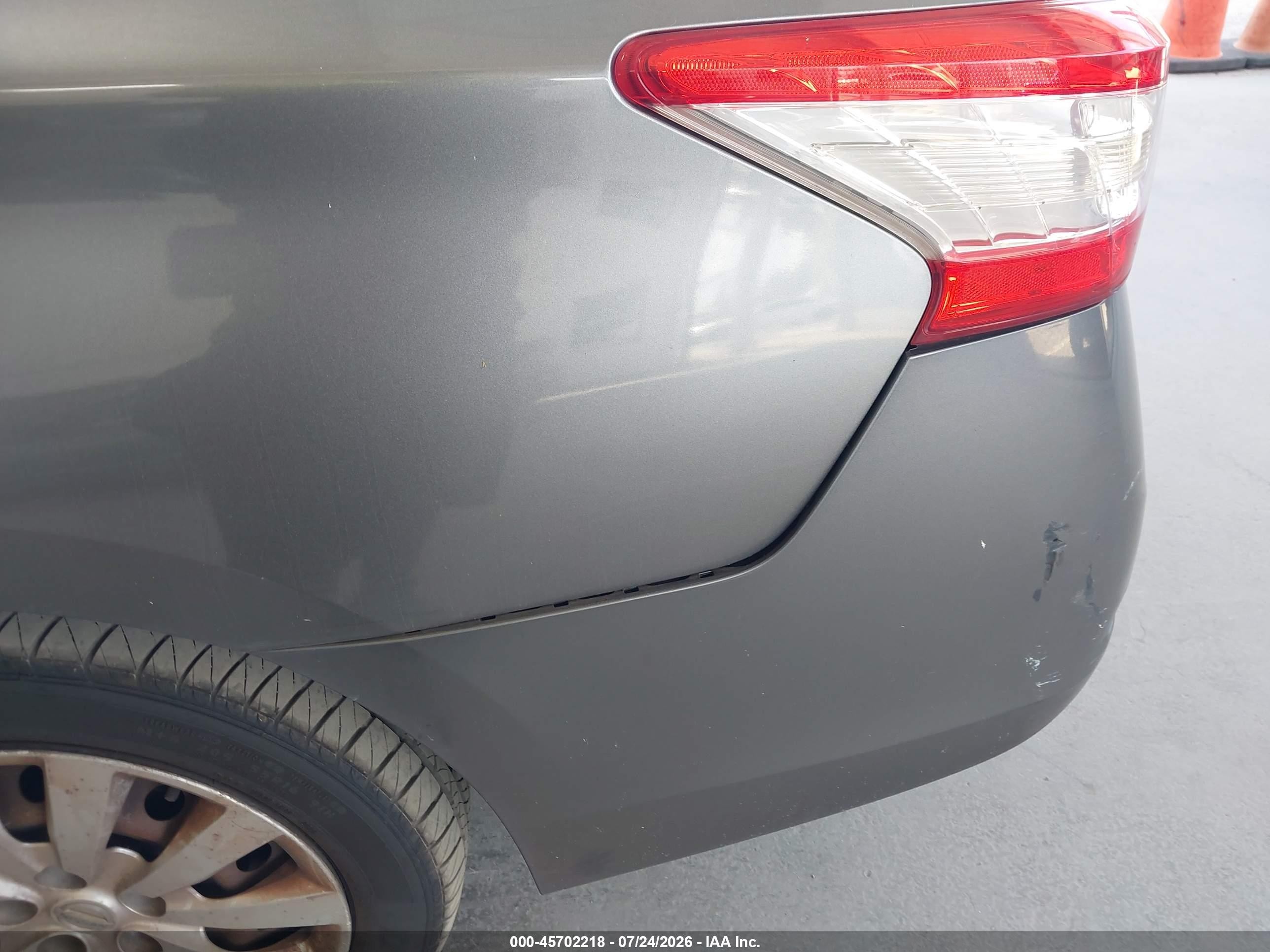 2015 Nissan Sentra S Gray vin: 3N1AB7AP1FY279348