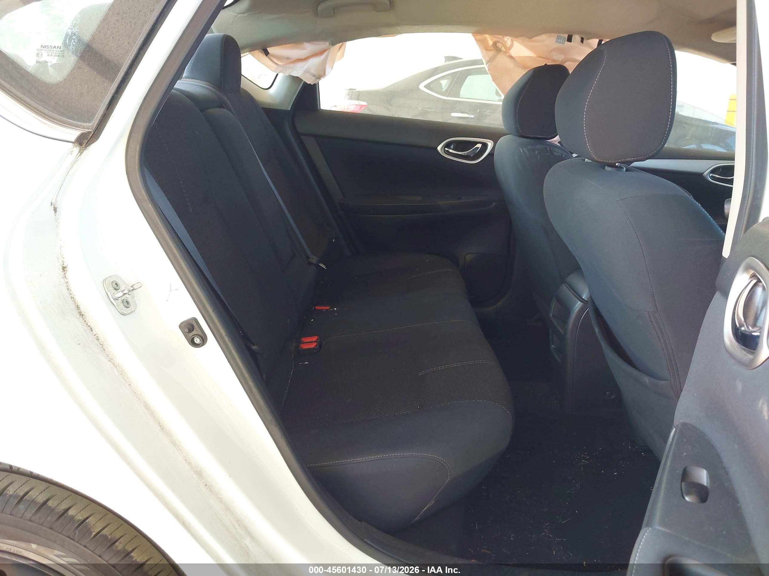 2015 Nissan Sentra S White vin: 3N1AB7AP1FY295100