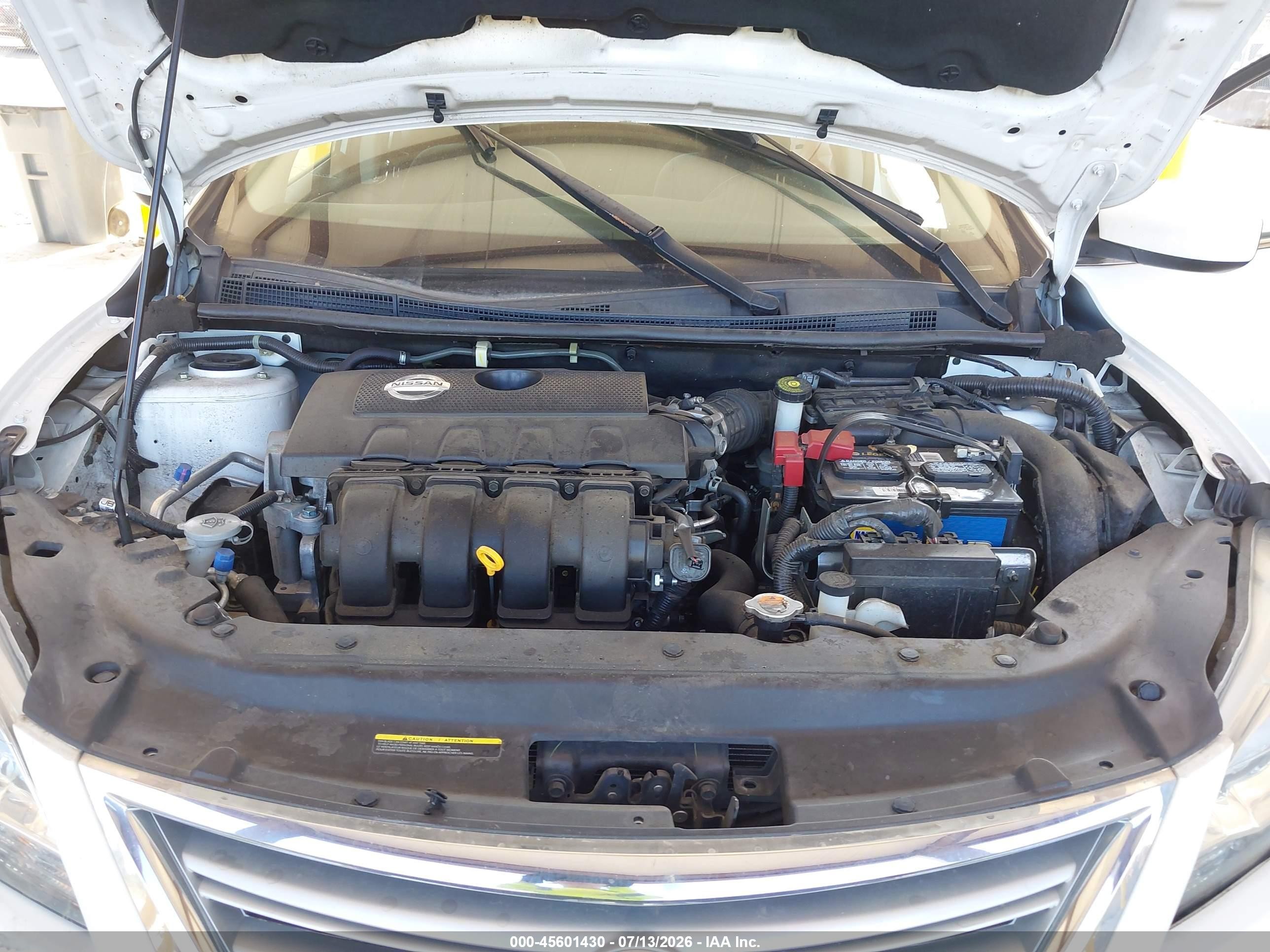 2015 Nissan Sentra S White vin: 3N1AB7AP1FY295100