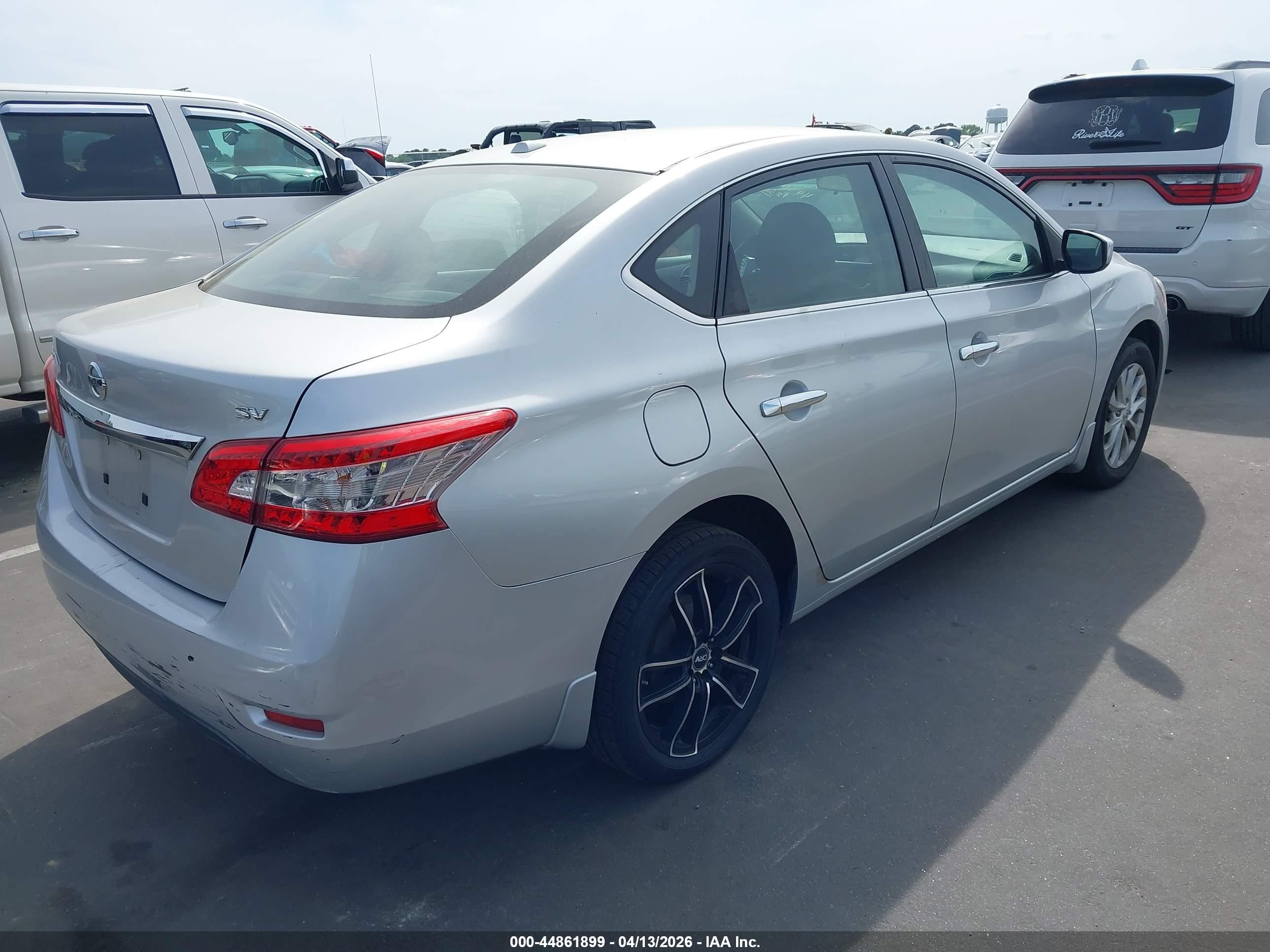 2015 Nissan Sentra Sv Silver vin: 3N1AB7AP1FY298420