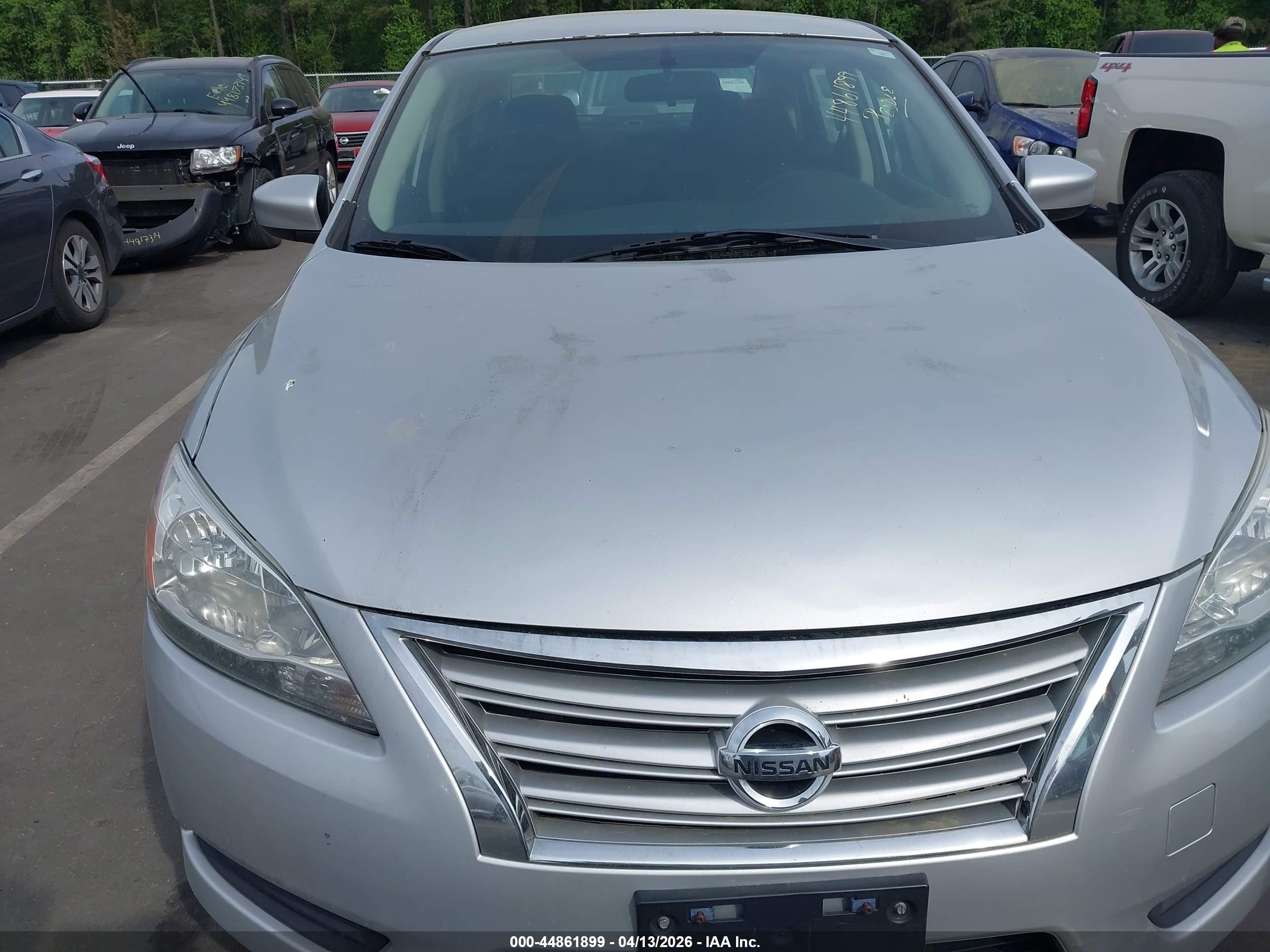 2015 Nissan Sentra Sv Silver vin: 3N1AB7AP1FY298420