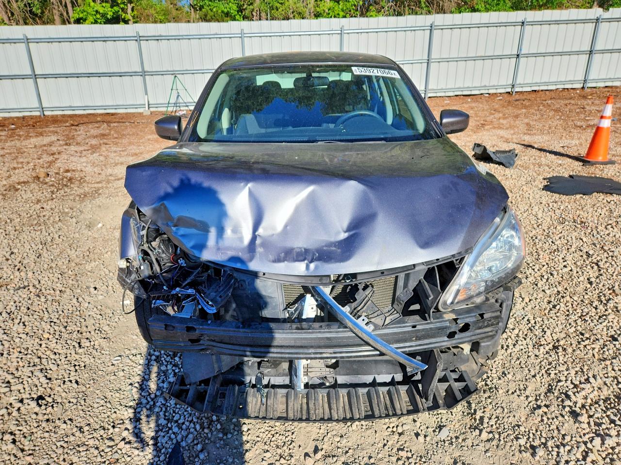2015 Nissan Sentra S Серый vin: 3N1AB7AP1FY299602