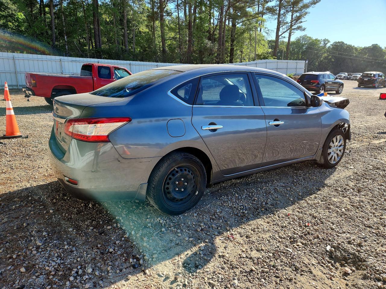 2015 Nissan Sentra S Серый vin: 3N1AB7AP1FY299602