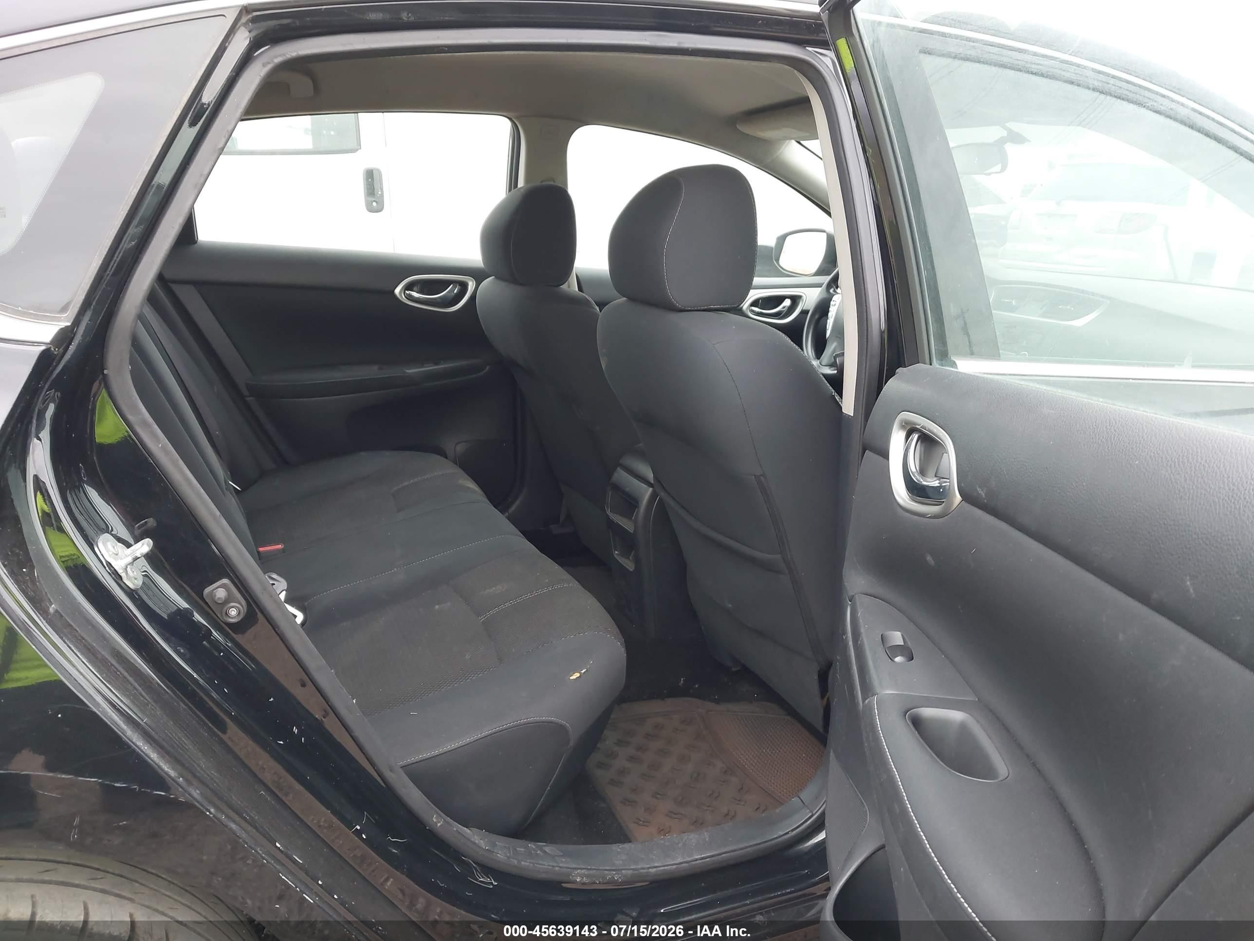 2015 Nissan Sentra S Black vin: 3N1AB7AP1FY302367
