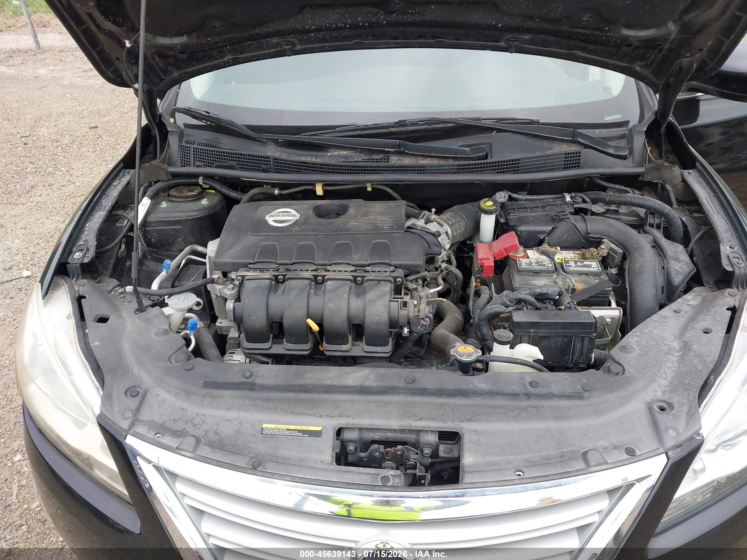 2015 Nissan Sentra S Black vin: 3N1AB7AP1FY302367