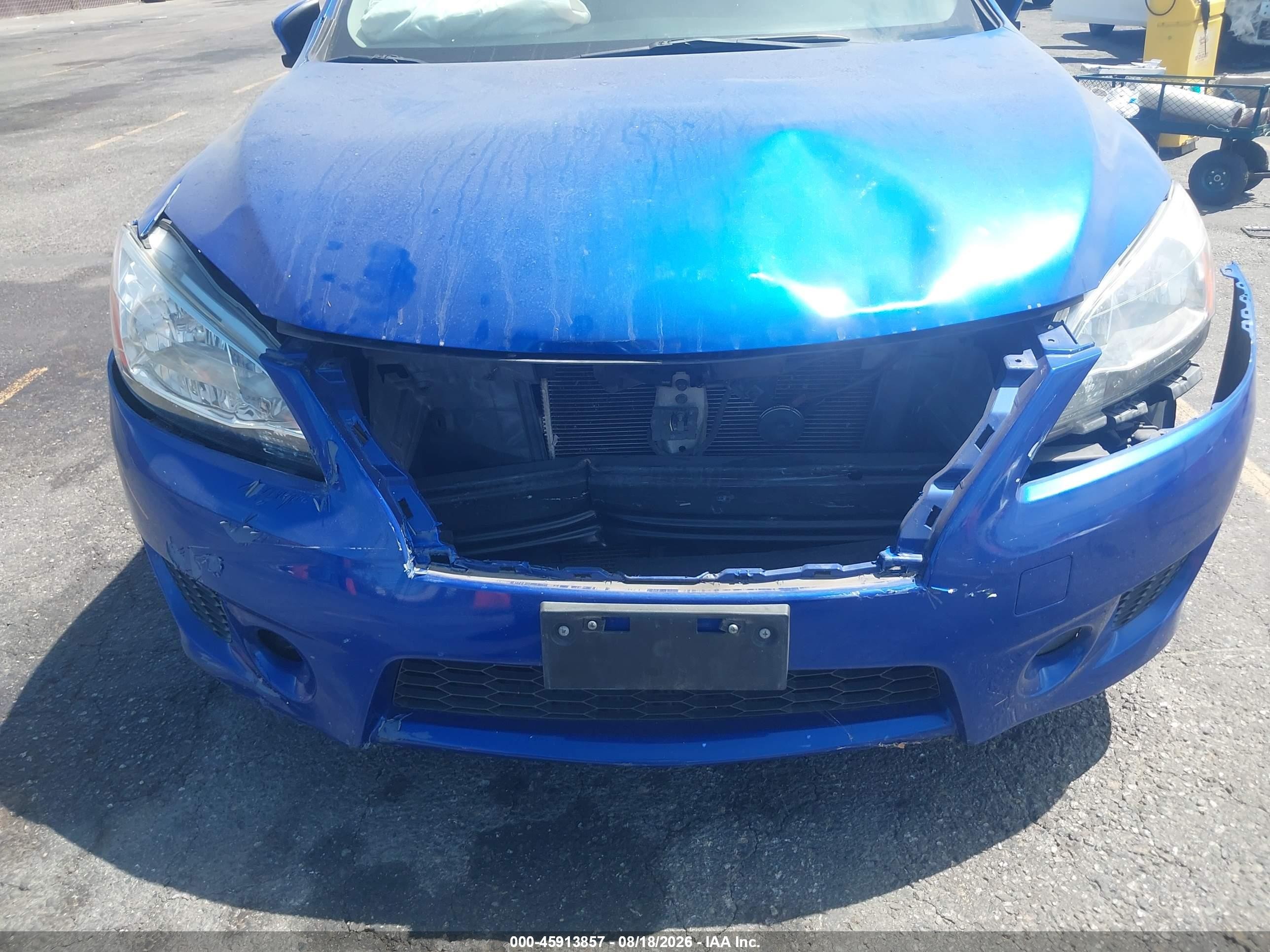 2015 Nissan Sentra Sr Синий vin: 3N1AB7AP1FY308525
