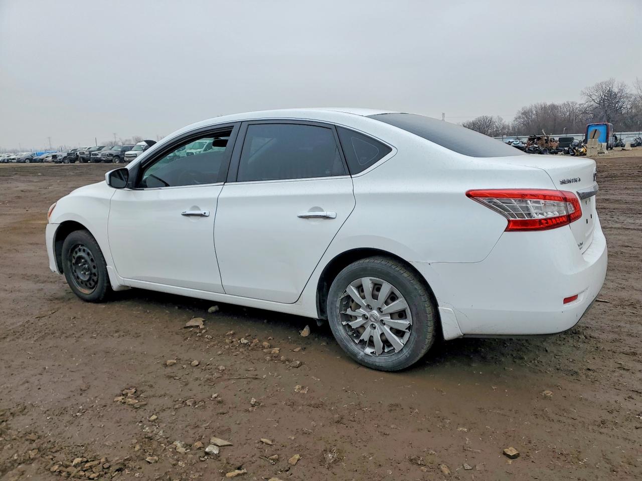 2015 Nissan Sentra S White vin: 3N1AB7AP1FY309903