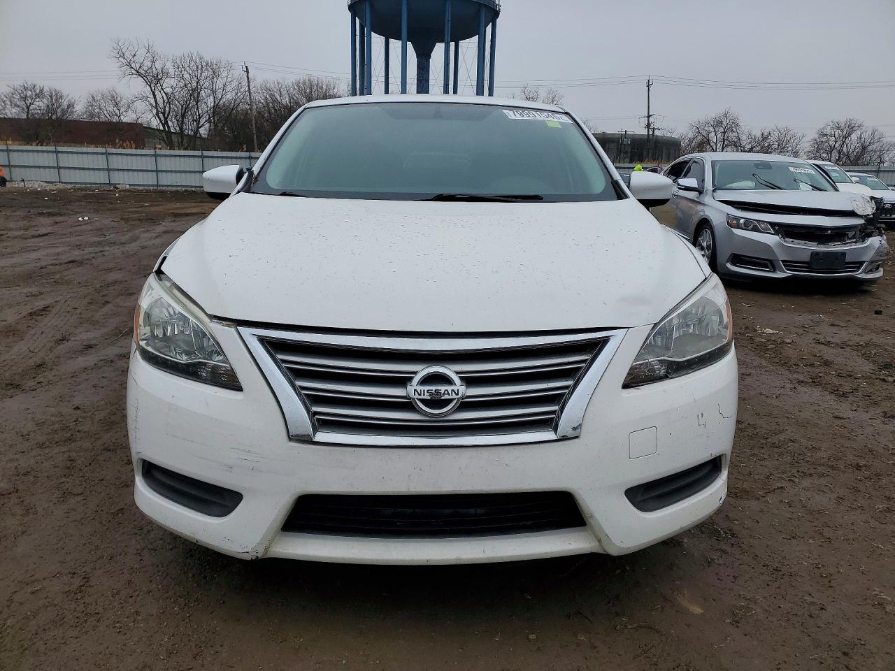 2015 Nissan Sentra S White vin: 3N1AB7AP1FY309903