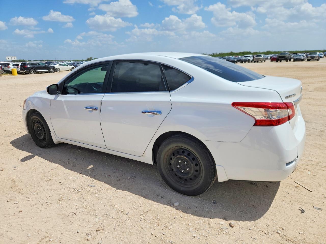 2015 Nissan Sentra S White vin: 3N1AB7AP1FY311358