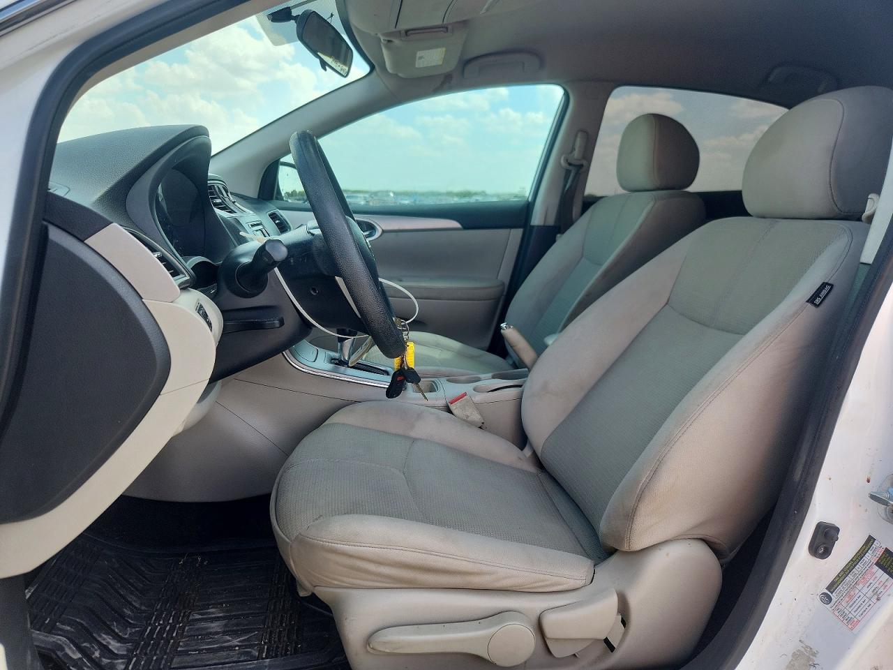 2015 Nissan Sentra S White vin: 3N1AB7AP1FY311358