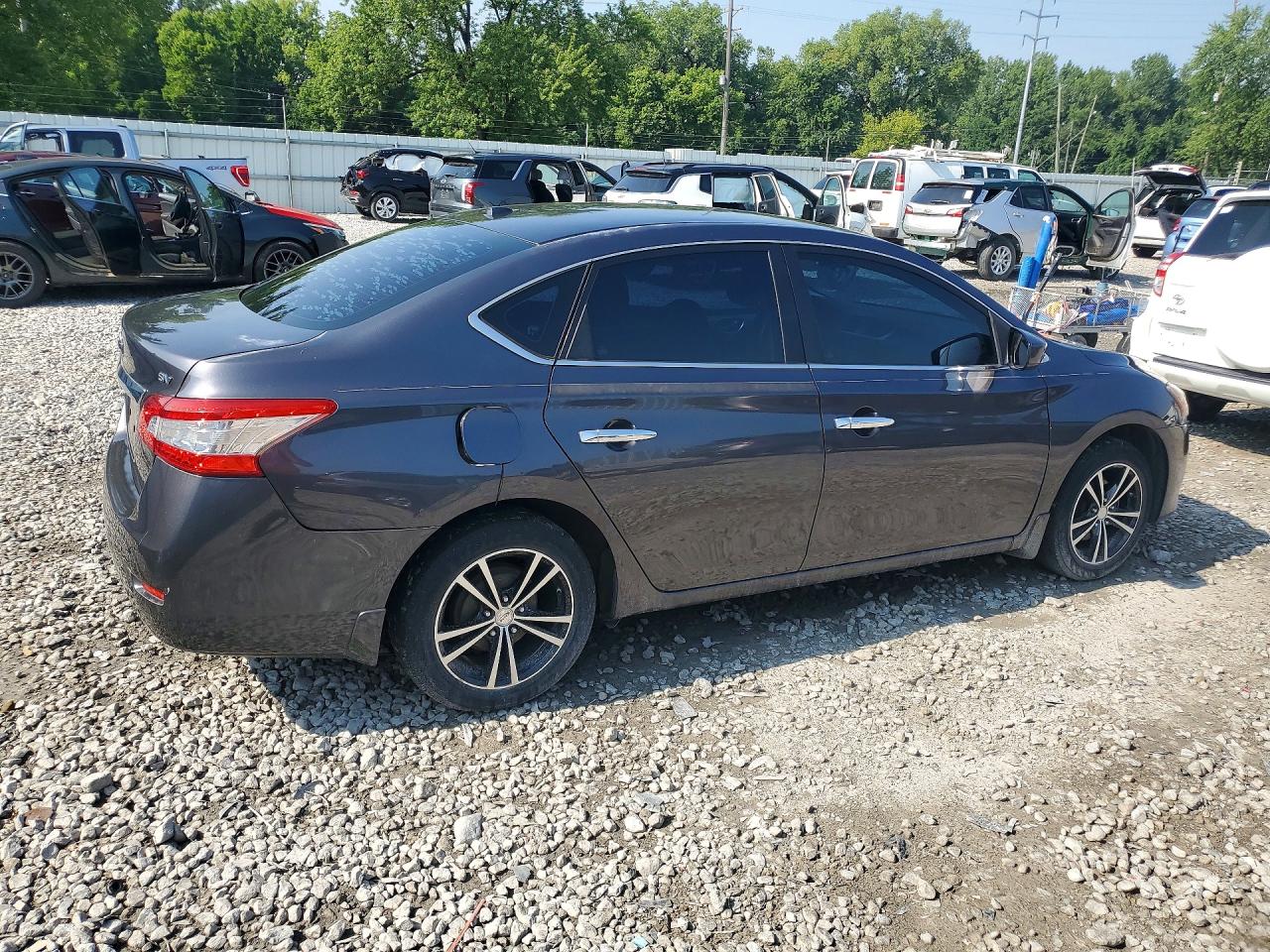 2015 Nissan Sentra Sv Gray vin: 3N1AB7AP1FY315524